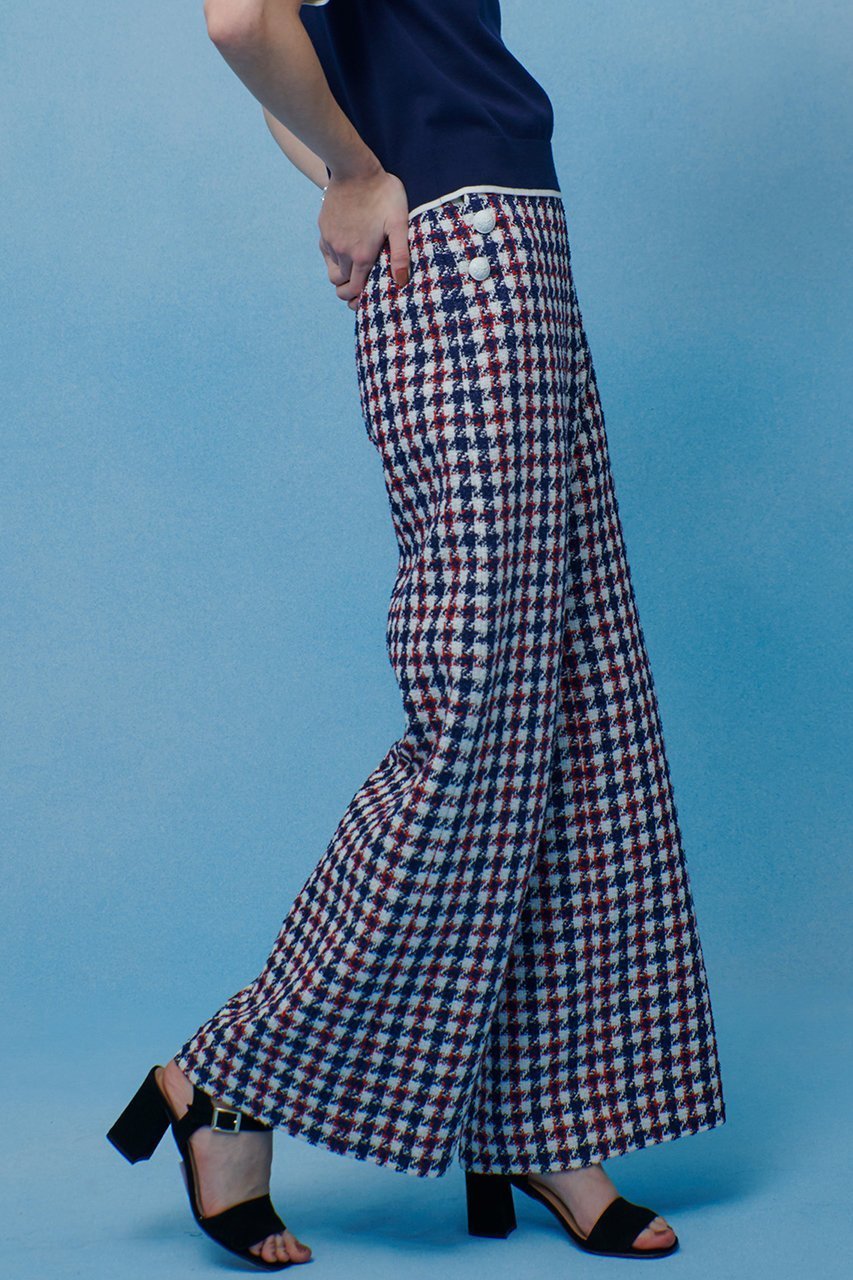 【アルアバイル/allureville】の【LOULOU WILLOUGHBY】トリコロールツイードマリンパンツ 大人の最旬トレンドファッション＆コーディネート founy(ファウニー) 　ファッション　Fashion　レディースファッション　Fashion for Women　パンツ　Pants & Trousers　チェック　Check, Plaid, Tartan　ツイード　Twill, Twill Weave　フィット　Fit, Slim Fit　ワイド　Wide, Wide Fit　エレガント 上品　Elegant　other-8|ID: prp329100004893764 ipo3291000000036952405
