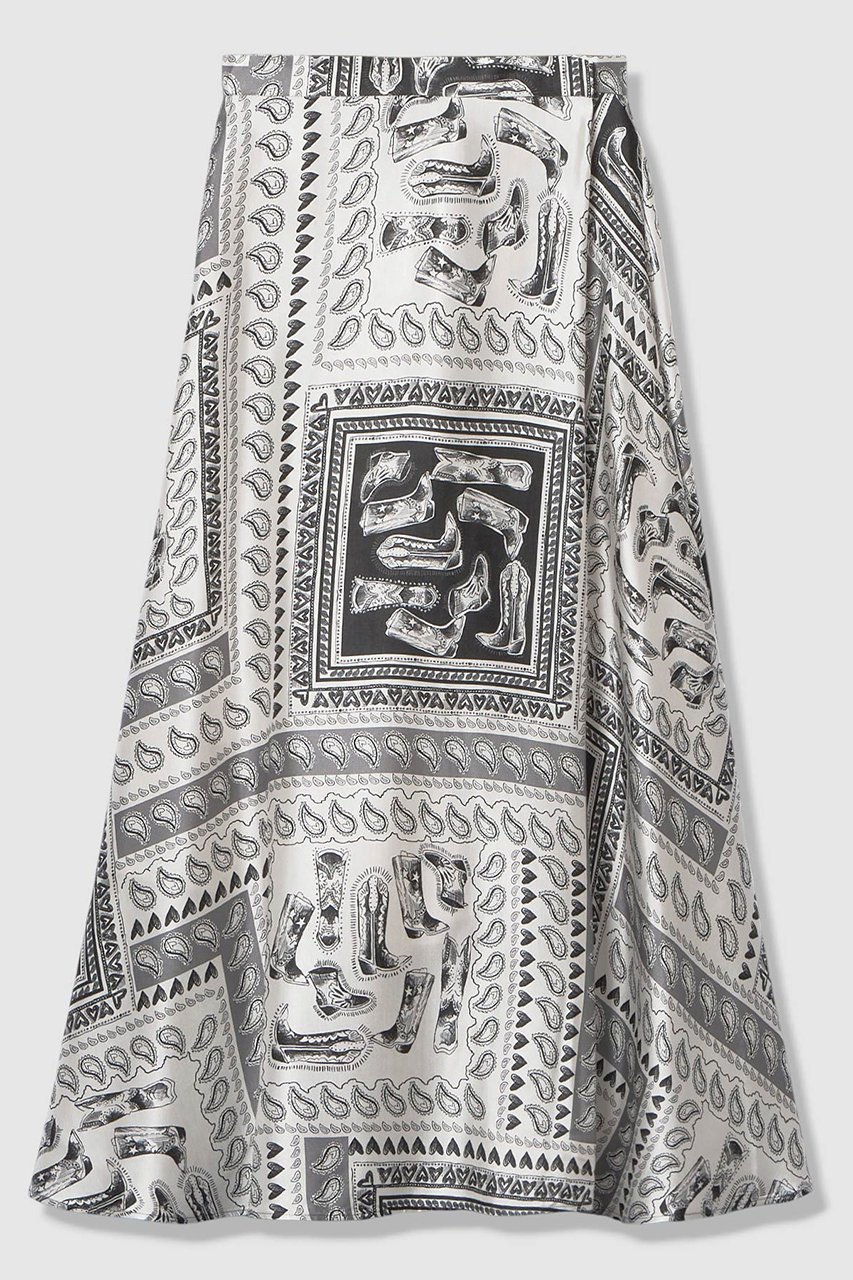 【アルアバイル/allureville】の【LOULOU WILLOUGHBY】ウエスタンスカーフプリントフレアスカート インテリア・キッズ・メンズ・レディースファッション・服の通販 founy(ファニー) ファッション Fashion レディースファッション Fashion for Women スカート Skirts Aライン・フレアスカート A-Line & Flared Skirts ロングスカート Long Skirts / Maxi & Midi Skirts ウエスタン Western Style シューズ Shoes, Footwear シンプル Simple, Minimal スカーフ Scarf, Neckwear トレンド Trend, Trending Now ドット Polka Dot, Dot Pattern フィット Fit, Slim Fit フレア Flare, Flared プリント Print, Printed Pattern ペイズリー Paisley, Ethnic Pattern ラップ Wrap, Wrap Design ロング Long, Long-Length エレガント 上品 Elegant ブラック|ID: prp329100004893768 ipo3291000000036581230