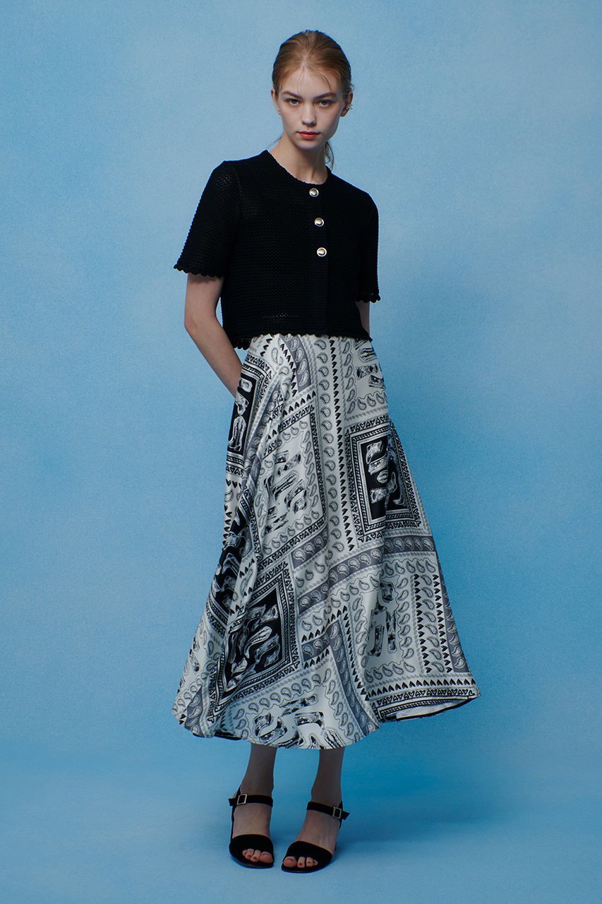 【アルアバイル/allureville】の【LOULOU WILLOUGHBY】ウエスタンスカーフプリントフレアスカート 人気、トレンドファッション・服の通販 founy(ファニー) ファッション Fashion レディースファッション Fashion for Women スカート Skirts Aライン・フレアスカート A-Line & Flared Skirts ロングスカート Long Skirts / Maxi & Midi Skirts ウエスタン Western Style シューズ Shoes, Footwear シンプル Simple, Minimal スカーフ Scarf, Neckwear トレンド Trend, Trending Now ドット Polka Dot, Dot Pattern フィット Fit, Slim Fit フレア Flare, Flared プリント Print, Printed Pattern ペイズリー Paisley, Ethnic Pattern ラップ Wrap, Wrap Design ロング Long, Long-Length エレガント 上品 Elegant other-3|ID: prp329100004893768 ipo3291000000036581233