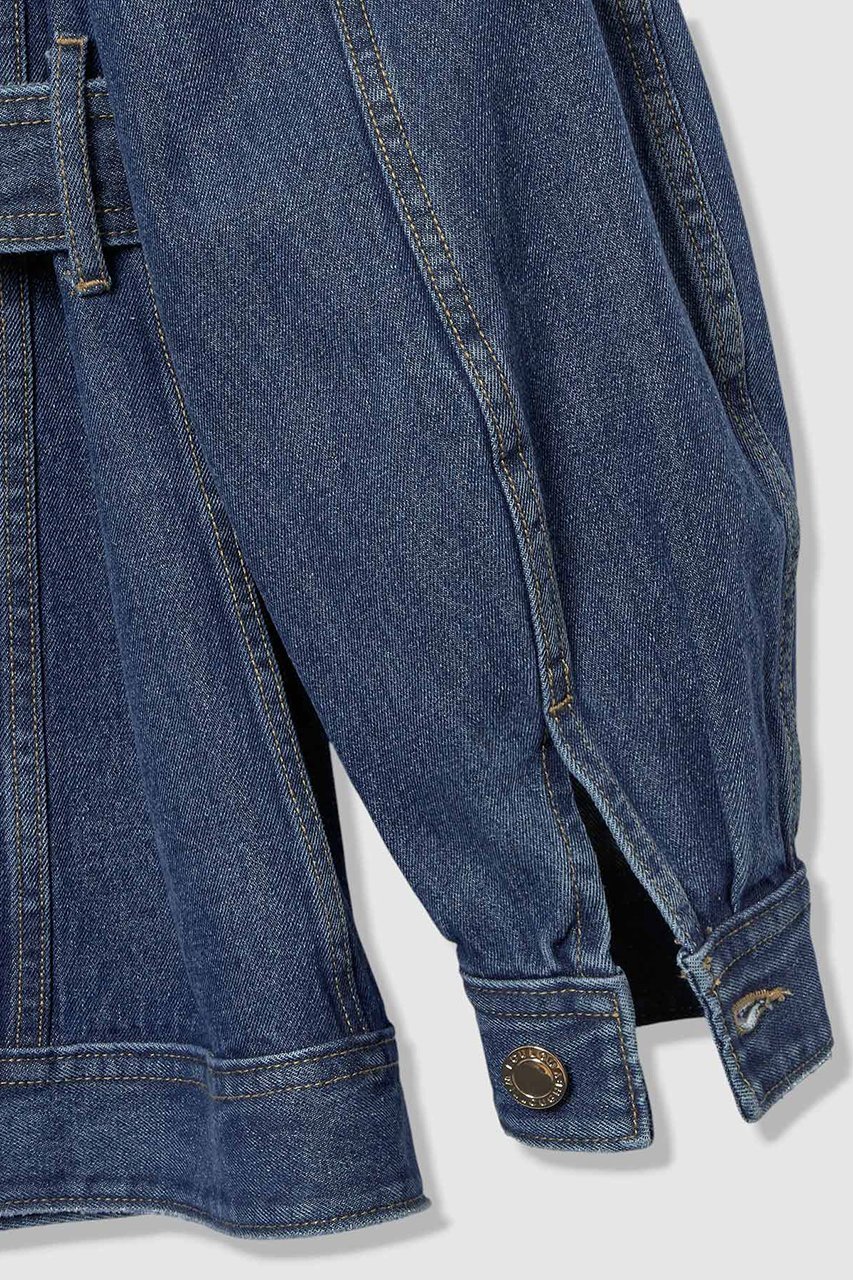 【アルアバイル/allureville】の【LOULOU WILLOUGHBY】カーブスリーブデニムジャケット 人気、トレンドファッション・服の通販 founy(ファニー) 　ファッション　Fashion　レディースファッション　Fashion for Women　アウター　Coat / Outerwear Collection　レディースジャケット・軽アウター　Jackets　デニムジャケット / カジュアルアウター　Denim Jackets　アシンメトリー　Asymmetrical Style　シェイプ　Shape, Slim Fit　ジャケット　Jacket, Outerwear　スリーブ　Sleeve, Long Sleeve / Short Sleeve　デニム　Denim, Jeans Material　ポケット　Pocket, Pocket Detail　ヴィンテージ　Vintage Style　エレガント 上品　Elegant　再入荷　Restock / Back in Stock　other-6|ID: prp329100004893772 ipo3291000000036581277