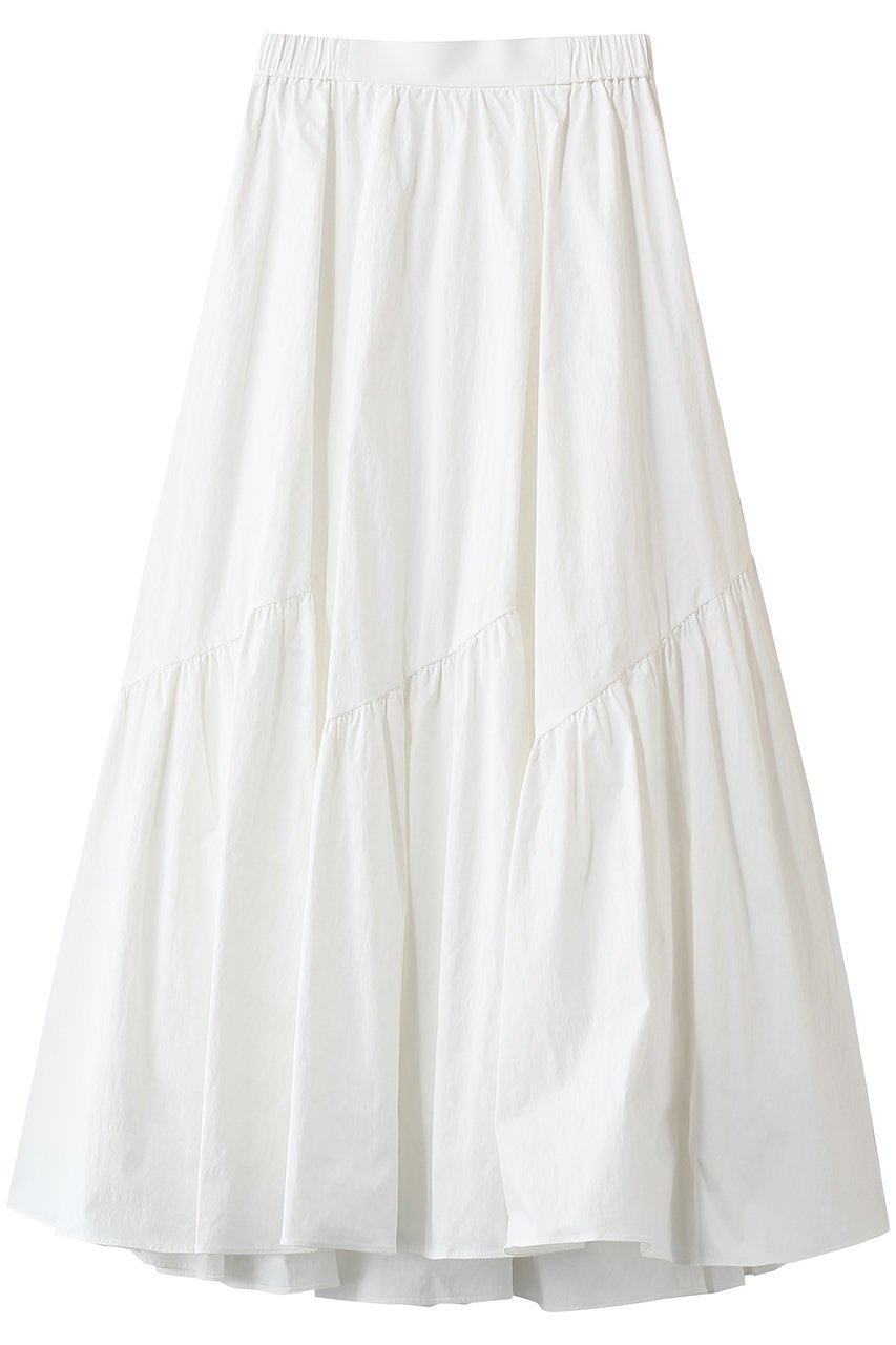 【アルアバイル/allureville】のバイヤス切替ギャザーSK A インテリア・キッズ・メンズ・レディースファッション・服の通販 founy(ファニー) ファッション Fashion レディースファッション Fashion for Women スカート Skirts ロングスカート Long Skirts / Maxi & Midi Skirts オケージョン Occasion Wear ギャザー Gathered, Ruffled ロング Long, Long-Length 切替 Switching, Contrast Panel ホワイト|ID: prp329100004893846 ipo3291000000036581739