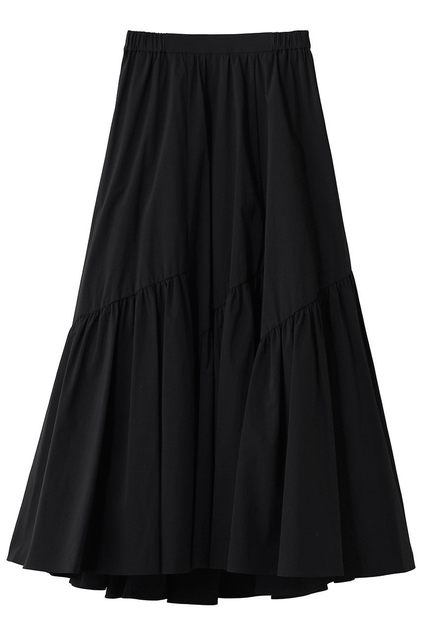 【アルアバイル/allureville】のバイヤス切替ギャザーSK A インテリア・キッズ・メンズ・レディースファッション・服の通販 founy(ファニー) ファッション Fashion レディースファッション Fashion for Women スカート Skirts ロングスカート Long Skirts / Maxi & Midi Skirts オケージョン Occasion Wear ギャザー Gathered, Ruffled ロング Long, Long-Length 切替 Switching, Contrast Panel ブラック|ID: prp329100004893846 ipo3291000000036581741