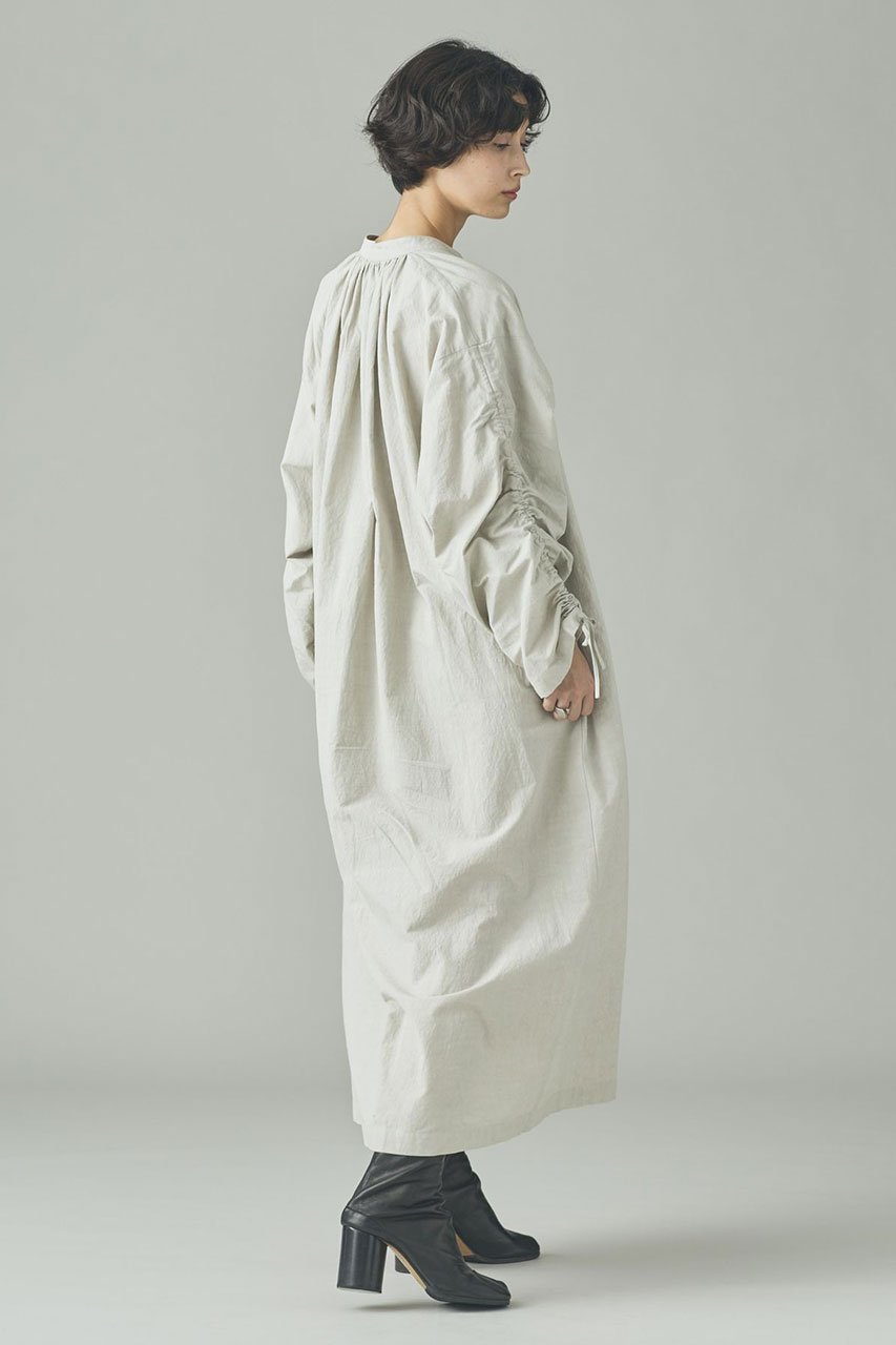 【カレンソロジー/Curensology】のコットンヘンプワンピース 人気、トレンドファッション・服の通販 founy(ファニー) 　ファッション　Fashion　レディースファッション　Fashion for Women　ワンピース　Dresses　チュニック　Tunic Tops & Dresses　おすすめ　Recommended / Our Picks　シャーリング　Shirring, Ruched　タイプライター　Typewriter Fabric, Crisp Cotton　チュニック　Tunic, Long Top　ブラウジング　Blouson Silhouette, Cinched Waist　ロング　Long, Long-Length　ワッシャー　Washer, Crinkled Finish　再入荷　Restock / Back in Stock　吸水　Absorbent, Quick-Dry　other-4|ID: prp329100004893867 ipo3291000000036581899