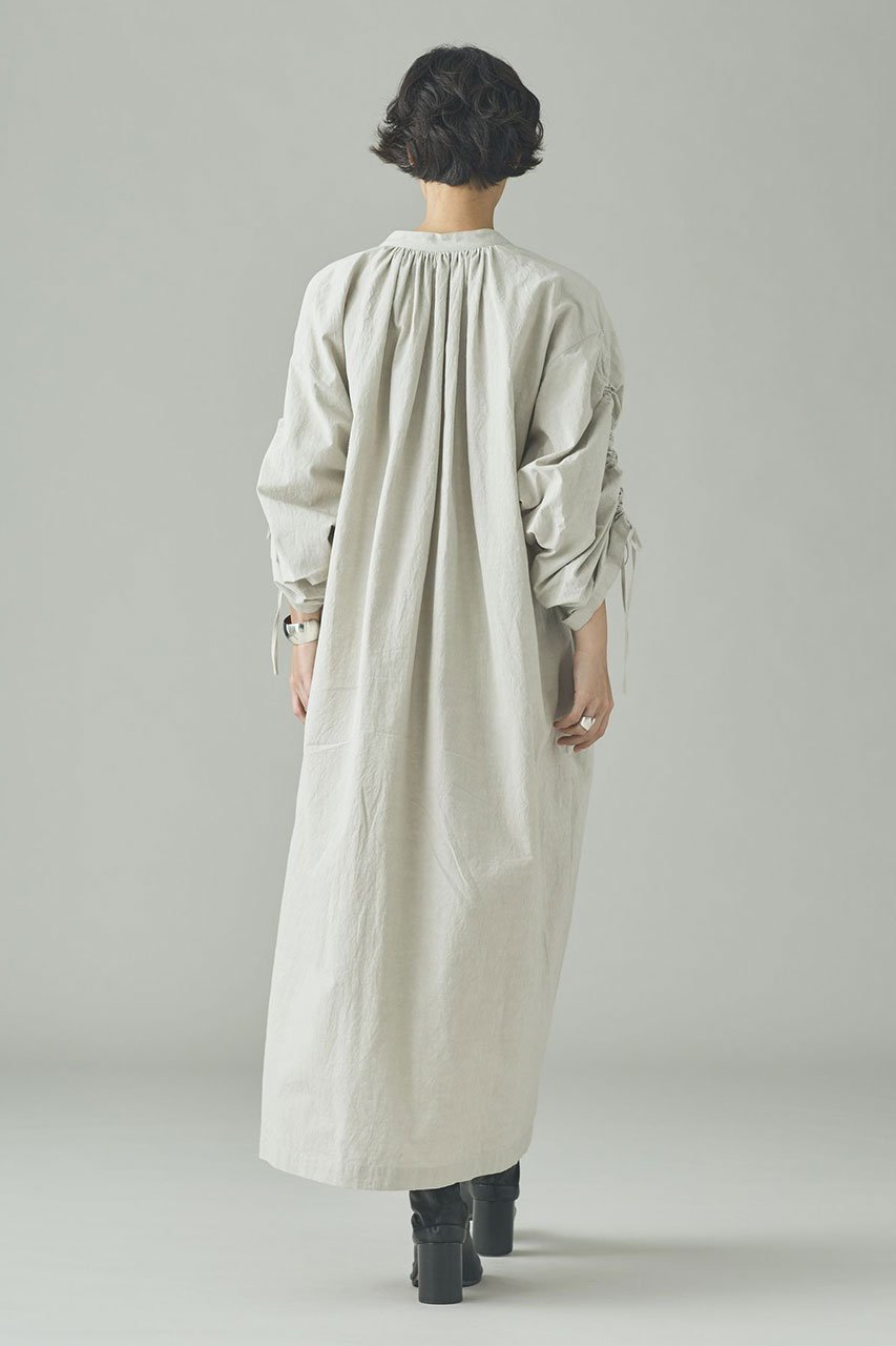 【カレンソロジー/Curensology】のコットンヘンプワンピース 人気、トレンドファッション・服の通販 founy(ファニー) 　ファッション　Fashion　レディースファッション　Fashion for Women　ワンピース　Dresses　チュニック　Tunic Tops & Dresses　おすすめ　Recommended / Our Picks　シャーリング　Shirring, Ruched　タイプライター　Typewriter Fabric, Crisp Cotton　チュニック　Tunic, Long Top　ブラウジング　Blouson Silhouette, Cinched Waist　ロング　Long, Long-Length　ワッシャー　Washer, Crinkled Finish　再入荷　Restock / Back in Stock　吸水　Absorbent, Quick-Dry　other-7|ID: prp329100004893867 ipo3291000000036581903