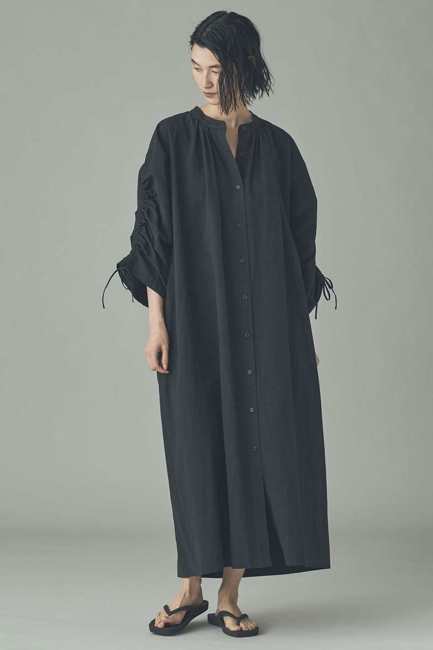 【カレンソロジー/Curensology】のコットンヘンプワンピース 大人の最旬トレンドファッション＆コーディネート founy(ファウニー) 　ファッション　Fashion　レディースファッション　Fashion for Women　ワンピース　Dresses　チュニック　Tunic Tops & Dresses　おすすめ　Recommended / Our Picks　シャーリング　Shirring, Ruched　タイプライター　Typewriter Fabric, Crisp Cotton　チュニック　Tunic, Long Top　ブラウジング　Blouson Silhouette, Cinched Waist　ロング　Long, Long-Length　ワッシャー　Washer, Crinkled Finish　吸水　Absorbent, Quick-Dry　 other-1|ID: prp329100004893867 ipo3291000000036891934