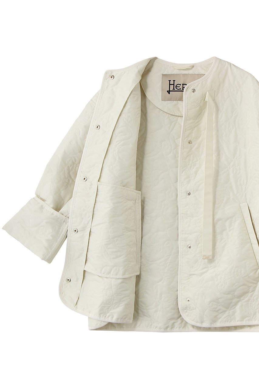 【ヘルノ/HERNO】のステッチノーカラーブルゾン 大人の最旬トレンドファッション＆コーディネート founy(ファウニー) 　ファッション　Fashion　レディースファッション　Fashion for Women　アウター　Coat / Outerwear Collection　レディースジャケット・軽アウター　Jackets　ブルゾンジャケット・スポーティアウター　Blouson Jackets　エレガント 上品　Elegant　キルティング　Quilted, Quilting　ジャケット　Jacket, Outerwear　フォルム　Silhouette, Form　ブルゾン　Blouson, Bomber Jacket　軽量　Lightweight, Ultra Light　防寒　Cold Protection, Winter-Ready　other-6|ID: prp329100004893879 ipo3291000000036871193