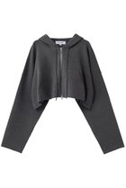【エンフォルド/ENFOLD】のKNIT HOODIE チャコールグレー|ID: prp329100004893900 ipo3291000000036582121
