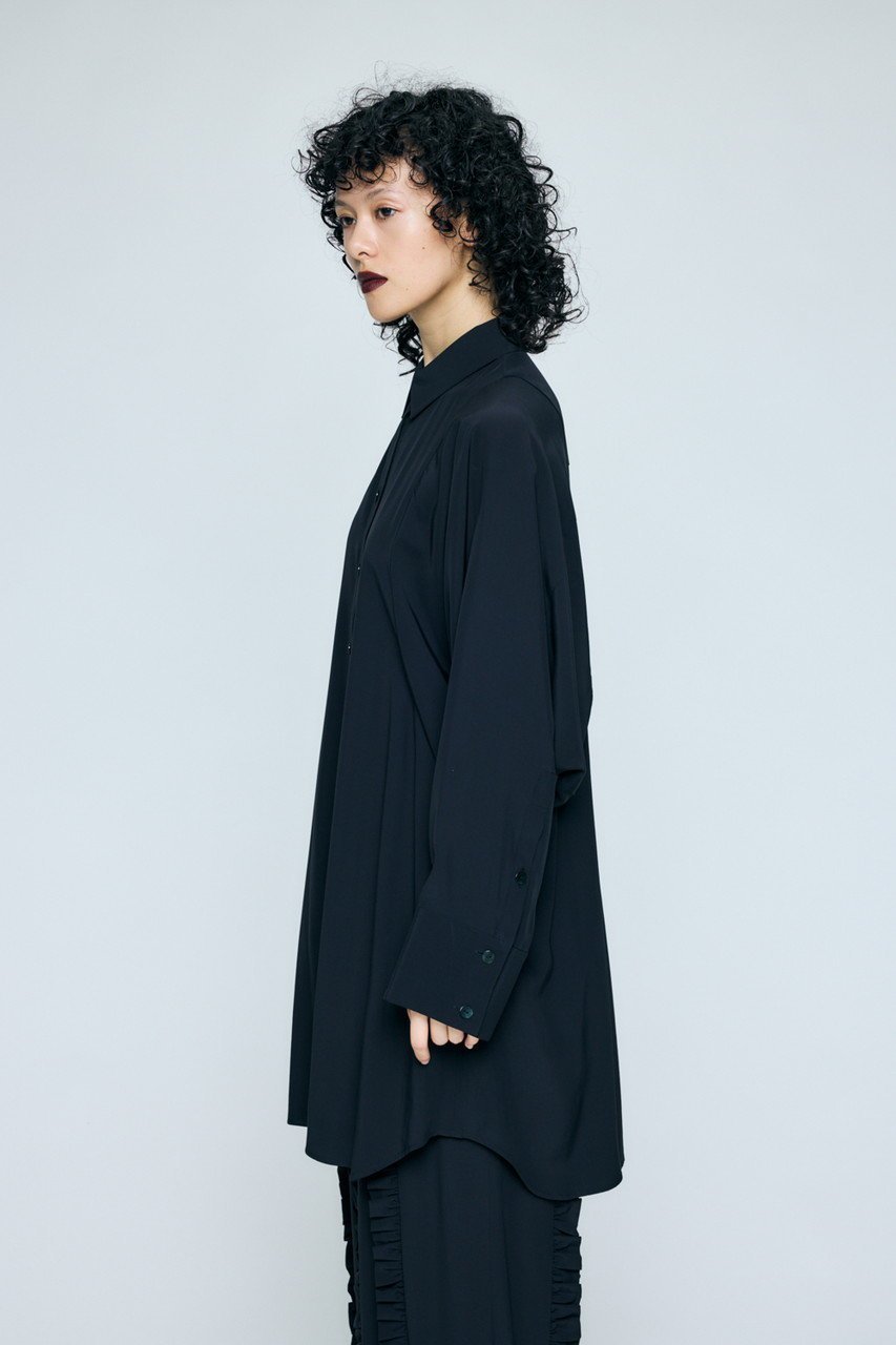 【エンフォルド/ENFOLD】のSHAPE LONG-SHIRT 人気、トレンドファッション・服の通販 founy(ファニー) 　ファッション　Fashion　レディースファッション　Fashion for Women　トップス・カットソー　Cut & Sew Tops　シャツ・ブラウス・オフィスカジュアル　Elegant Blouses & Button-Ups　おすすめ　Recommended / Our Picks　シェイプ　Shape, Slim Fit　ショルダー　Shoulder, Shoulder Strap　スリーブ　Sleeve, Long Sleeve / Short Sleeve　セットアップ　Set-Up, Coordinated Outfit　リラックス　Relax, Relaxed Fit　ルーズ　Loose, Oversized　ロング　Long, Long-Length　ワイド　Wide, Wide Fit　other-7|ID: prp329100004893906 ipo3291000000036582158