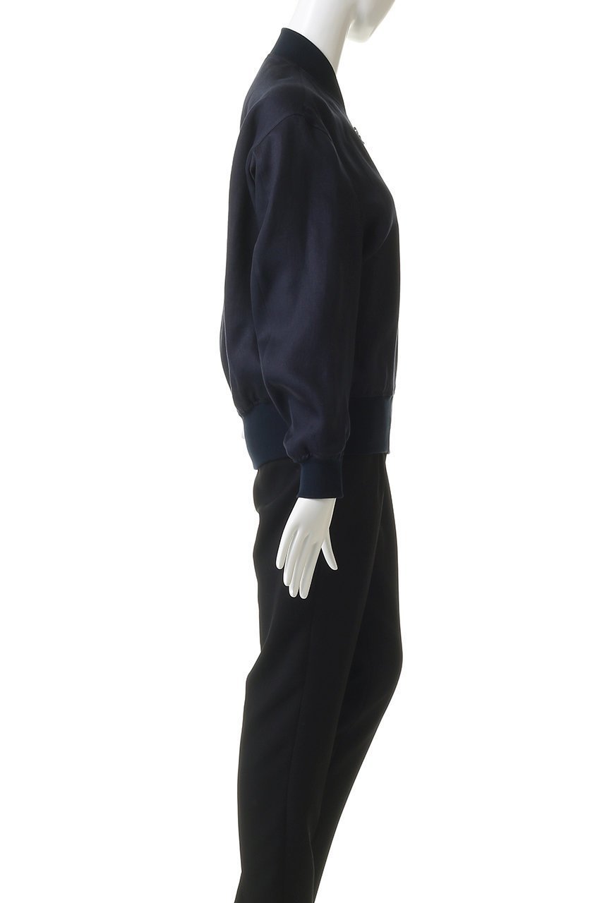 【サイ サイベーシックス/Scye SCYE BASICS】のLinen Sateen ボンバージャケット 大人の最旬トレンドファッション＆コーディネート founy(ファウニー) 　ファッション　Fashion　レディースファッション　Fashion for Women　アウター　Coat / Outerwear Collection　レディースジャケット・軽アウター　Jackets　ブルゾンジャケット・スポーティアウター　Blouson Jackets　なめらか　Smooth, Silky Texture　サテン　Satin, Glossy Fabric　シンプル　Simple, Minimal　ジャケット　Jacket, Outerwear　バランス　Balance, Style Balance　ブルゾン　Blouson, Bomber Jacket　ミリタリー　Military, Army Style　リネン　Linen, Linen Fabric　リラックス　Relax, Relaxed Fit　エレガント 上品　Elegant　other-3|ID: prp329100004893937 ipo3291000000036953144