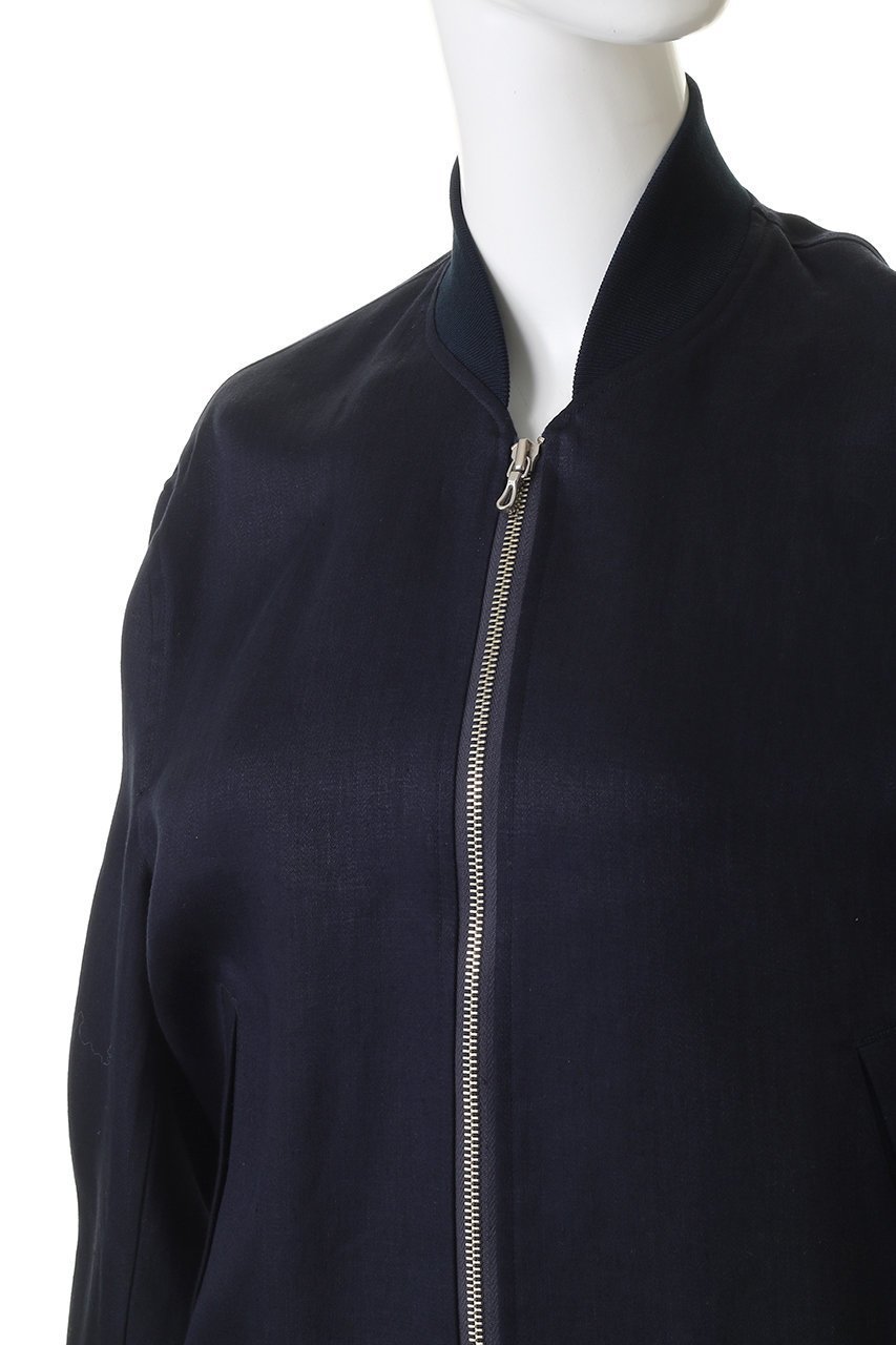 【サイ サイベーシックス/Scye SCYE BASICS】のLinen Sateen ボンバージャケット 大人の最旬トレンドファッション＆コーディネート founy(ファウニー) 　ファッション　Fashion　レディースファッション　Fashion for Women　アウター　Coat / Outerwear Collection　レディースジャケット・軽アウター　Jackets　ブルゾンジャケット・スポーティアウター　Blouson Jackets　なめらか　Smooth, Silky Texture　サテン　Satin, Glossy Fabric　シンプル　Simple, Minimal　ジャケット　Jacket, Outerwear　バランス　Balance, Style Balance　ブルゾン　Blouson, Bomber Jacket　ミリタリー　Military, Army Style　リネン　Linen, Linen Fabric　リラックス　Relax, Relaxed Fit　エレガント 上品　Elegant　other-5|ID: prp329100004893937 ipo3291000000036953148
