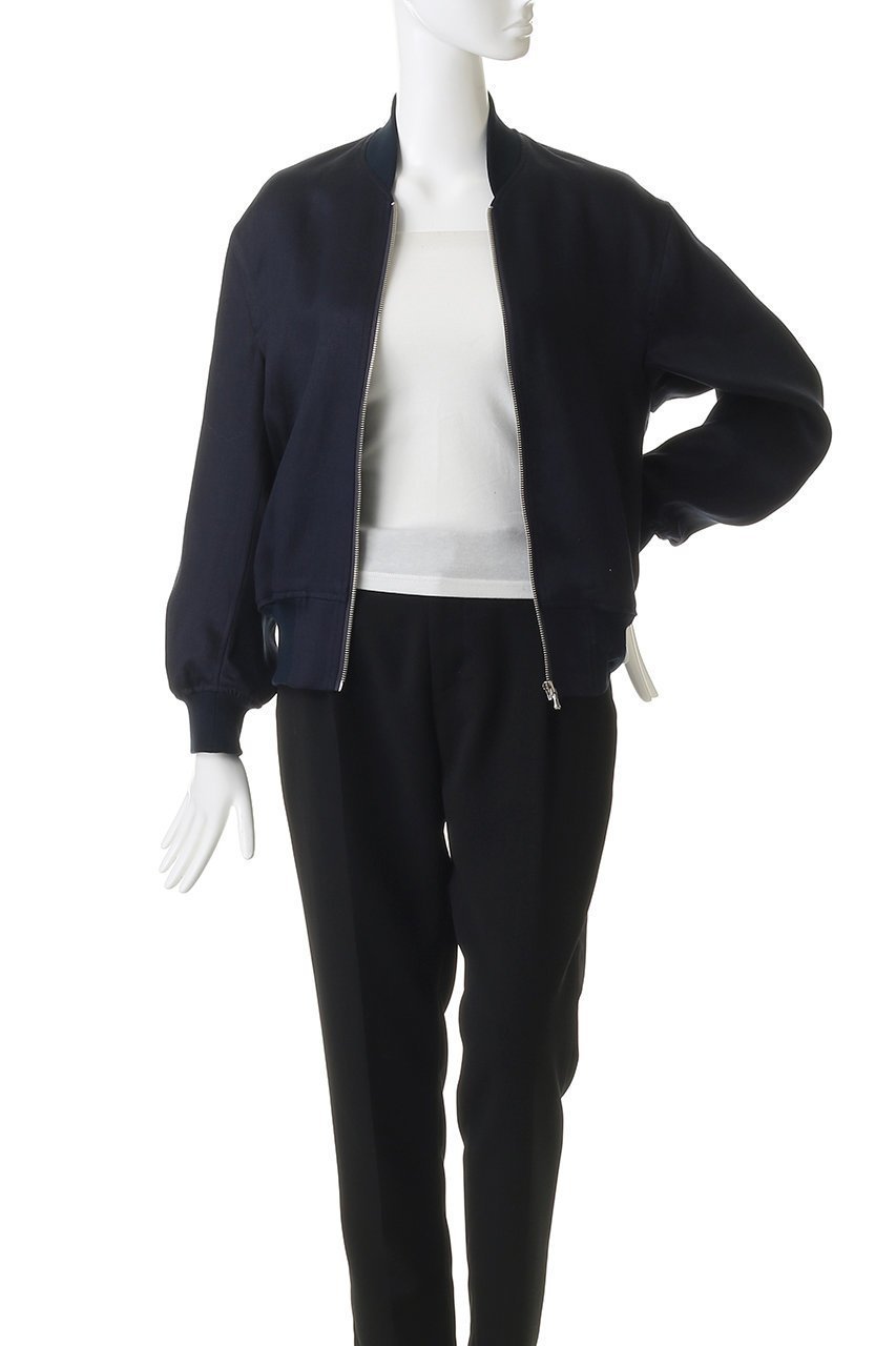 【サイ サイベーシックス/Scye SCYE BASICS】のLinen Sateen ボンバージャケット 大人の最旬トレンドファッション＆コーディネート founy(ファウニー) 　ファッション　Fashion　レディースファッション　Fashion for Women　アウター　Coat / Outerwear Collection　レディースジャケット・軽アウター　Jackets　ブルゾンジャケット・スポーティアウター　Blouson Jackets　なめらか　Smooth, Silky Texture　サテン　Satin, Glossy Fabric　シンプル　Simple, Minimal　ジャケット　Jacket, Outerwear　バランス　Balance, Style Balance　ブルゾン　Blouson, Bomber Jacket　ミリタリー　Military, Army Style　リネン　Linen, Linen Fabric　リラックス　Relax, Relaxed Fit　エレガント 上品　Elegant　other-7|ID: prp329100004893937 ipo3291000000036953151
