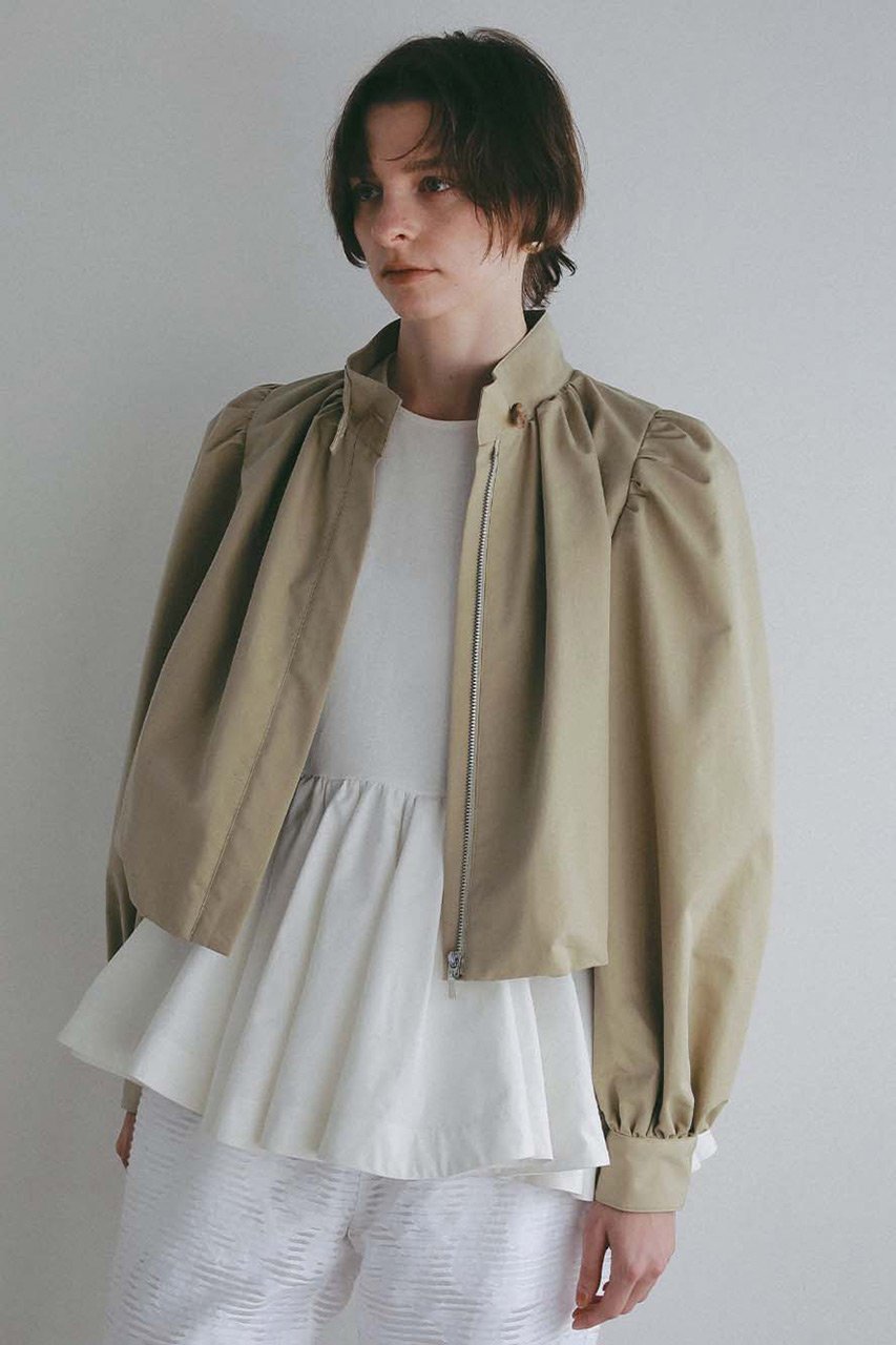【ハー/HER.】のパワショルブルゾン インテリア・キッズ・メンズ・レディースファッション・服の通販 founy(ファウニー) 　ファッション　Fashion　レディースファッション　Fashion for Women　アウター　Coat / Outerwear Collection　レディースジャケット・軽アウター　Jackets　ブルゾンジャケット・スポーティアウター　Blouson Jackets　コンパクト　Compact, Small Size　ジャケット　Jacket, Outerwear　バルーン　Balloon, Balloon Silhouette　フェミニン　Feminine, Girly　ブルゾン　Blouson, Bomber Jacket　ボトム　Bottoms, Lower Wear　ベージュ|ID: prp329100004893964 ipo3291000000036871956