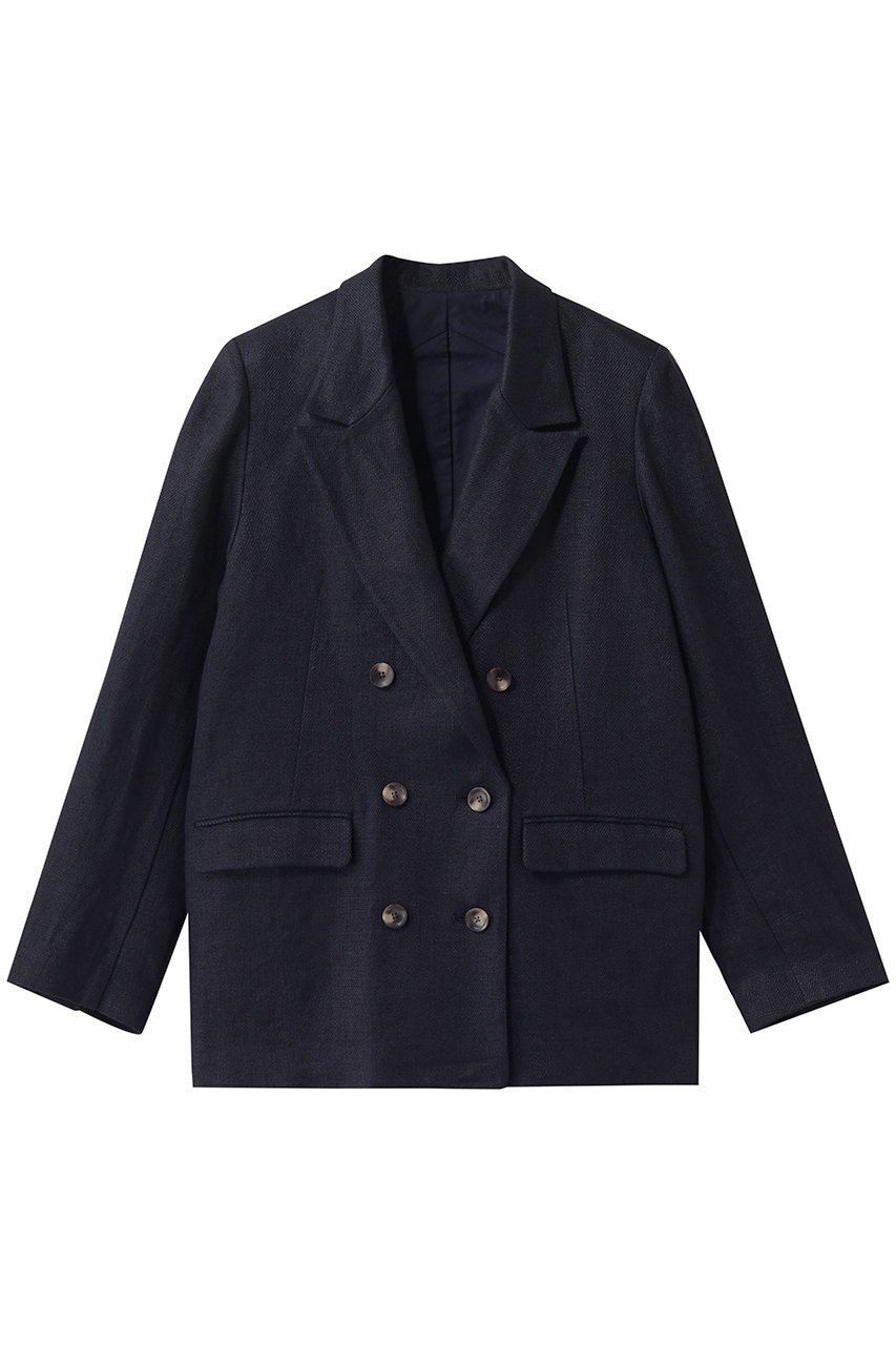 【ハー/HER.】のリネンテーラードジャケット インテリア・キッズ・メンズ・レディースファッション・服の通販 founy(ファニー) 　ファッション　Fashion　レディースファッション　Fashion for Women　アウター　Coat / Outerwear Collection　レディースジャケット・軽アウター　Jackets　テーラードジャケット / 通勤・きれいめスタイル　Tailored Jackets & Blazers　ジャケット　Jacket, Outerwear　トレンド　Trend, Trending Now　マニッシュ　Mannish, Boyish　リネン　Linen, Linen Fabric　ネイビー|ID: prp329100004893965 ipo3291000000036582556