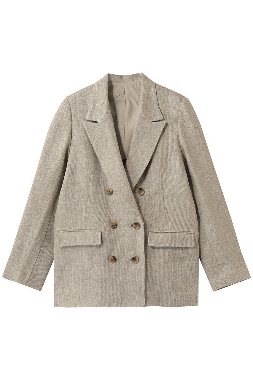 【ハー/HER.】のリネンテーラードジャケット インテリア・キッズ・メンズ・レディースファッション・服の通販 founy(ファニー) 　ファッション　Fashion　レディースファッション　Fashion for Women　アウター　Coat / Outerwear Collection　レディースジャケット・軽アウター　Jackets　テーラードジャケット / 通勤・きれいめスタイル　Tailored Jackets & Blazers　ジャケット　Jacket, Outerwear　トレンド　Trend, Trending Now　マニッシュ　Mannish, Boyish　リネン　Linen, Linen Fabric　ベージュ|ID: prp329100004893965 ipo3291000000036582557