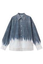 【メゾンスペシャル/MAISON SPECIAL】のFlocky Denim Shirt/フロッキーデニムシャツ 人気、トレンドファッション・服の通販 founy(ファニー) ファッション Fashion レディースファッション Fashion for Women トップス・カットソー Cut & Sew Tops シャツ・ブラウス・オフィスカジュアル Elegant Blouses & Button-Ups おすすめ Recommended / Our Picks クール Cool, Chic グラデーション Gradient, Ombre ストライプ Stripe, Striped Pattern スリーブ Sleeve, Long Sleeve / Short Sleeve セットアップ Set-Up, Coordinated Outfit デニム Denim, Jeans Material ロング Long, Long-Length thumbnail BLU(ブルー)|ID: prp329100004893973 ipo3291000000036582627