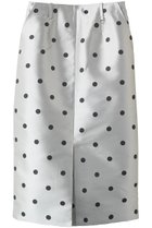 【メゾンスペシャル/MAISON SPECIAL】のPolka Dot Mock-Neck Skirt/ドットミモレタイトスカート WHT(ホワイト)|ID: prp329100004893974 ipo3291000000037237665