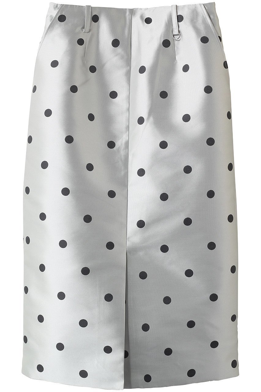 【メゾンスペシャル/MAISON SPECIAL】のPolka Dot Mock-Neck Skirt/ドットミモレタイトスカート インテリア・キッズ・メンズ・レディースファッション・服の通販 founy(ファウニー) 　ファッション　Fashion　レディースファッション　Fashion for Women　スカート　Skirts　ロングスカート　Long Skirts / Maxi & Midi Skirts　おすすめ　Recommended / Our Picks　シアー　Sheer, See-Through　シンプル　Simple, Minimal　スウェット / スエット　Sweatshirt, Sweatwear　スポーティ　Sporty, Casual Athletic　ドット　Polka Dot, Dot Pattern　ブルゾン　Blouson, Bomber Jacket　ロング　Long, Long-Length　エレガント 上品　Elegant　WHT(ホワイト)|ID: prp329100004893974 ipo3291000000037237665