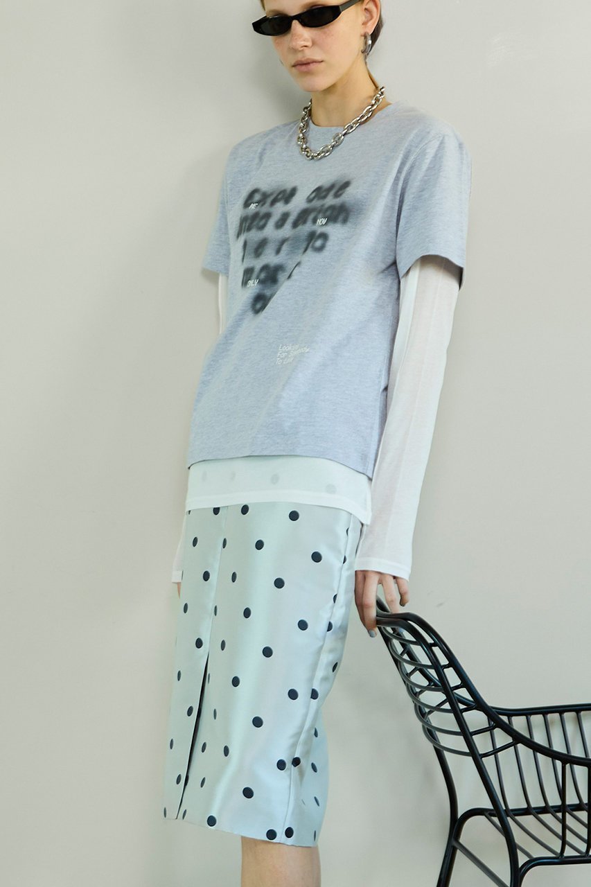 【メゾンスペシャル/MAISON SPECIAL】のPolka Dot Mock-Neck Skirt/ドットミモレタイトスカート 大人の最旬トレンドファッション＆コーディネート founy(ファウニー) 　ファッション　Fashion　レディースファッション　Fashion for Women　スカート　Skirts　ロングスカート　Long Skirts / Maxi & Midi Skirts　おすすめ　Recommended / Our Picks　シアー　Sheer, See-Through　シンプル　Simple, Minimal　スウェット / スエット　Sweatshirt, Sweatwear　スポーティ　Sporty, Casual Athletic　ドット　Polka Dot, Dot Pattern　ブルゾン　Blouson, Bomber Jacket　ロング　Long, Long-Length　エレガント 上品　Elegant　other-8|ID: prp329100004893974 ipo3291000000037237672