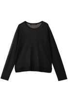 【ミズイロ インド/mizuiro ind】のsheer crew neck P/O プルオーバー black|ID: prp329100004893977 ipo3291000000036872137