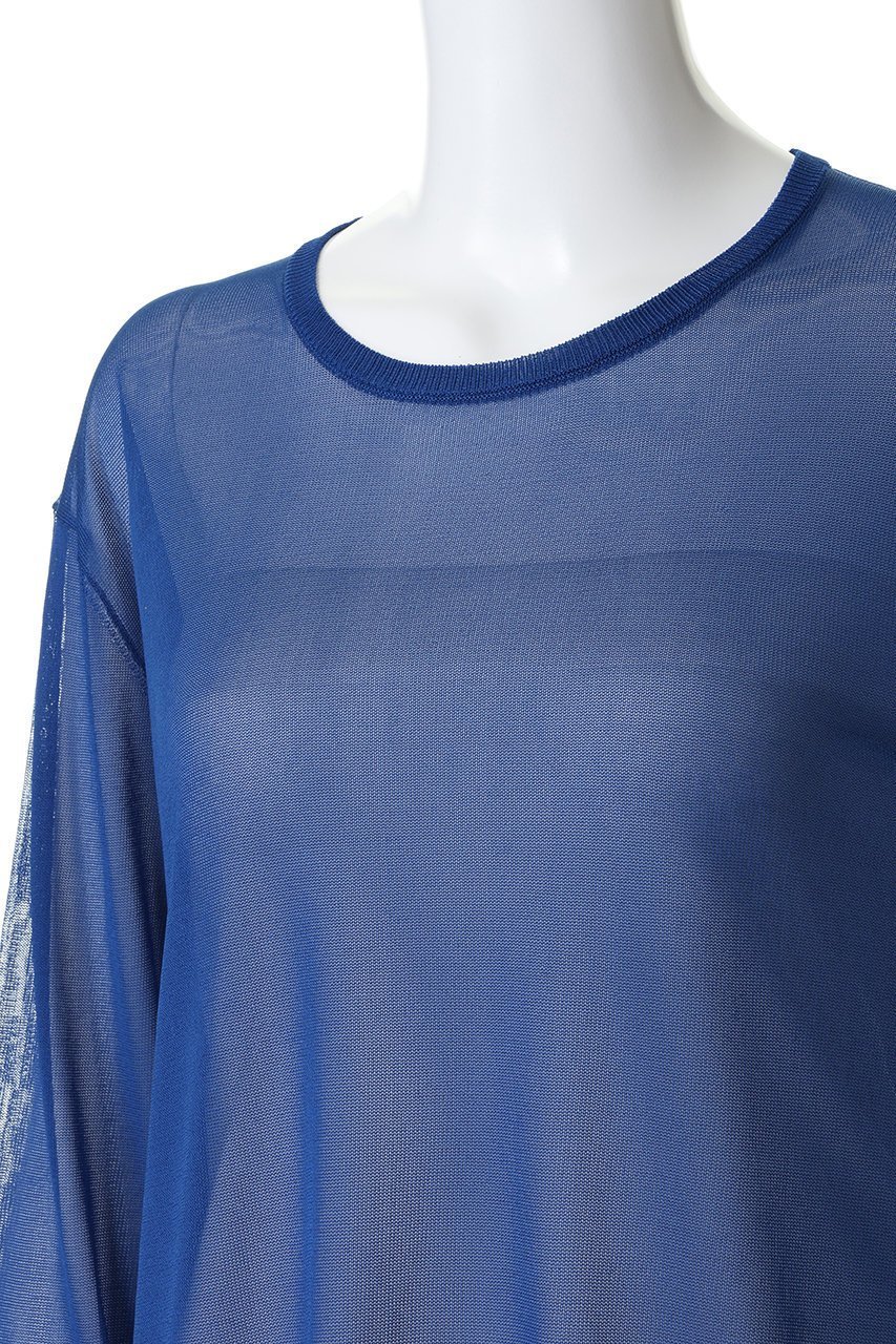 【ミズイロ インド/mizuiro ind】のsheer crew neck P/O プルオーバー 大人の最旬トレンドファッション＆コーディネート founy(ファウニー) 　ファッション　Fashion　レディースファッション　Fashion for Women　トップス・カットソー　Cut & Sew Tops　ニット　Knit Tops & Sweaters　カジュアルプルオーバー・ニットトップス　Pullovers & Knit Tops / Casual Pullovers　なめらか　Smooth, Silky Texture　インナー　Innerwear　シアー　Sheer, See-Through　ロング　Long, Long-Length　今季　This Season, Current Season　夏　Summer　other-5|ID: prp329100004893977 ipo3291000000036900916
