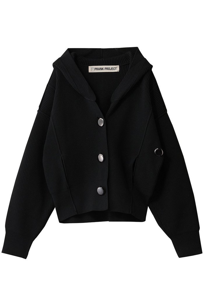 【プランク プロジェクト/PRANK PROJECT】のフーディーニットカーディガン インテリア・キッズ・メンズ・レディースファッション・服の通販 founy(ファウニー) https://founy.com/ ファッション Fashion レディースファッション Fashion for Women トップス・カットソー Cut & Sew Tops ニット Knit Tops & Sweaters カーディガン・羽織り Layered Style Cardigans カーディガン Cardigan, Knitwear メタル Metal, Metal Parts |ID: prp329100004893978 ipo3291000000036582679