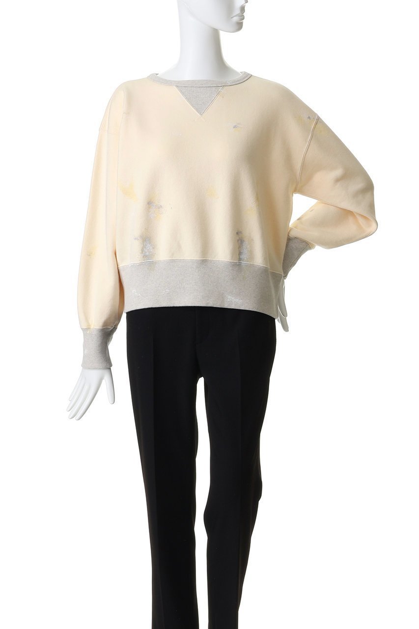 【オブラダ/Oblada】のペイント W GAZETTE スウェット 人気、トレンドファッション・服の通販 founy(ファニー) ファッション Fashion レディースファッション Fashion for Women トップス・カットソー Cut & Sew Tops シャツ・ブラウス・オフィスカジュアル Elegant Blouses & Button-Ups レディースパーカー・カジュアルフーディー Casual Hoodies & Sweatshirts ロングTシャツ・Tシャツ Longline T-Shirts & Tees スウェット・クルーネックトップス Sweatshirts & Crewnecks / Relaxed Fit Sweat Tops カットソー・ベーシックTシャツ Cut-and-Sewn Tops / Stretch Tees & Basics スウェット / スエット Sweatshirt, Sweatwear other-2|ID: prp329100004893986 ipo3291000000036582740