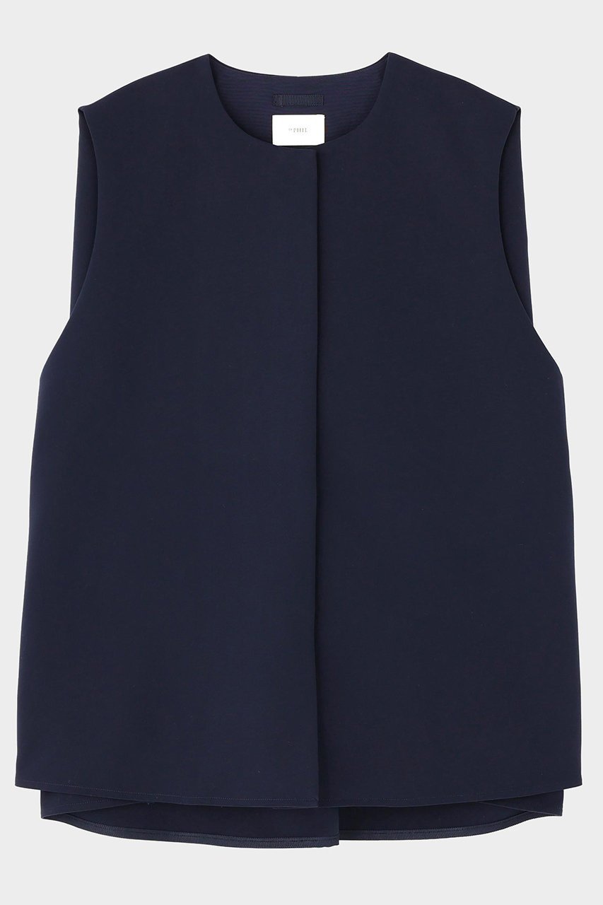 【ル フィル/LE PHIL】のコンパクトダブルクロスジレ インテリア・キッズ・メンズ・レディースファッション・服の通販 founy(ファニー) 　ファッション　Fashion　レディースファッション　Fashion for Women　アウター　Coat / Outerwear Collection　レディースジャケット・軽アウター　Jackets　ジャケット　Jacket, Outerwear　スタンダード　Standard, Basic　ダブル　Double, Double-Breasted　バランス　Balance, Style Balance　フォルム　Silhouette, Form　フロント　Front, Front Design　ベスト　Vest, Waistcoat　ネイビー|ID: prp329100004893993 ipo3291000000036582793