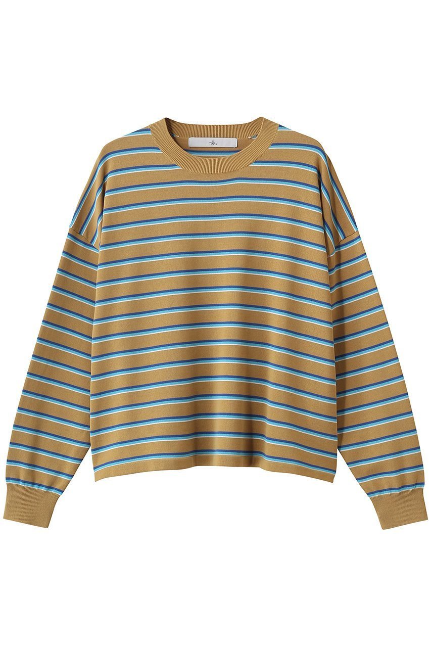 【ティアラ/Tiara】のマルチボーダーニット インテリア・キッズ・メンズ・レディースファッション・服の通販 founy(ファニー) ファッション Fashion レディースファッション Fashion for Women トップス・カットソー Cut & Sew Tops ニット Knit Tops & Sweaters カジュアルプルオーバー・ニットトップス Pullovers & Knit Tops / Casual Pullovers ボーダー Border, Stripe 春 Spring キャメル|ID: prp329100004894009 ipo3291000000036582933