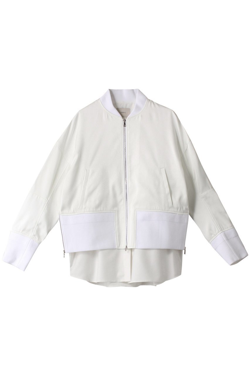 【ル フィル/LE PHIL】のボンバージャケット インテリア・キッズ・メンズ・レディースファッション・服の通販 founy(ファニー) 　ファッション　Fashion　レディースファッション　Fashion for Women　アウター　Coat / Outerwear Collection　レディースジャケット・軽アウター　Jackets　ブルゾンジャケット・スポーティアウター　Blouson Jackets　サテン　Satin, Glossy Fabric　シルク　Silk, 100% Silk　ジャケット　Jacket, Outerwear　ブルゾン　Blouson, Bomber Jacket　モダン　Modern, Contemporary　エレガント 上品　Elegant　ホワイト|ID: prp329100004894015 ipo3291000000036893217