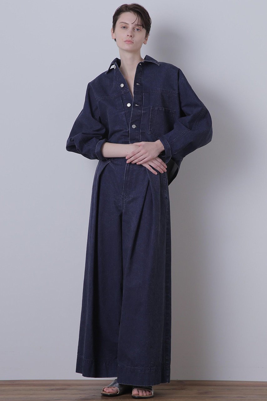 【ヒューエルミュージアム/hueLe Museum】の【STUMBLY】Big Silhouette Denim Jacket 大人の最旬トレンドファッション＆コーディネート founy(ファウニー) 　ファッション　Fashion　レディースファッション　Fashion for Women　アウター　Coat / Outerwear Collection　レディースジャケット・軽アウター　Jackets　ジャケット　Jacket, Outerwear　パターン　Pattern, Design Print　ポンチョ　Poncho, Cape Style　other-3|ID: prp329100004894016 ipo3291000000037238117