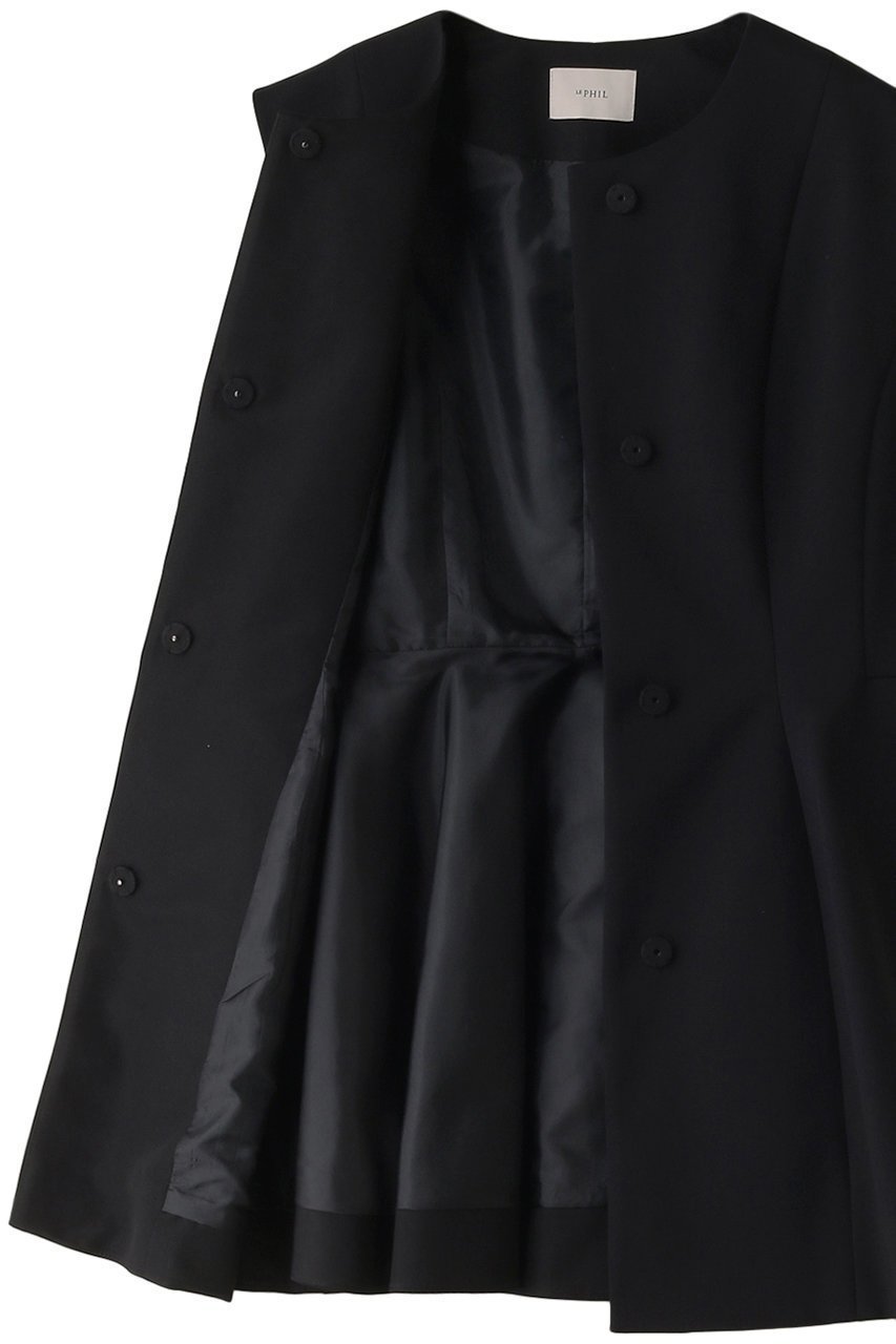 【ル フィル/LE PHIL】のダブルクロスペプラムジレ 人気、トレンドファッション・服の通販 founy(ファニー) 　ファッション　Fashion　レディースファッション　Fashion for Women　アウター　Coat / Outerwear Collection　レディースジャケット・軽アウター　Jackets　インナー　Innerwear　コンパクト　Compact, Small Size　ジャケット　Jacket, Outerwear　ストレッチ　Stretch, Stretchy Fabric　ノースリーブ　Sleeveless, No-Sleeve　パターン　Pattern, Design Print　フォルム　Silhouette, Form　ベスト　Vest, Waistcoat　other-6|ID: prp329100004894017 ipo3291000000036583011