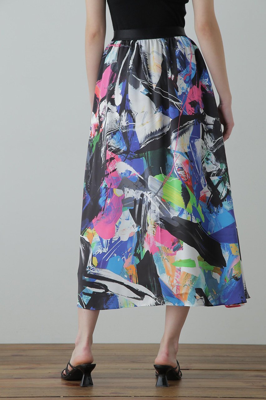 【ヒューエルミュージアム/hueLe Museum】の【STUMBLY】Printed Flare Skirt 大人の最旬トレンドファッション＆コーディネート founy(ファウニー) 　ファッション　Fashion　レディースファッション　Fashion for Women　スカート　Skirts　ロングスカート　Long Skirts / Maxi & Midi Skirts　ギャザー　Gathered, Ruffled　フレア　Flare, Flared　プリント　Print, Printed Pattern　ロング　Long, Long-Length　other-5|ID: prp329100004894023 ipo3291000000037238196
