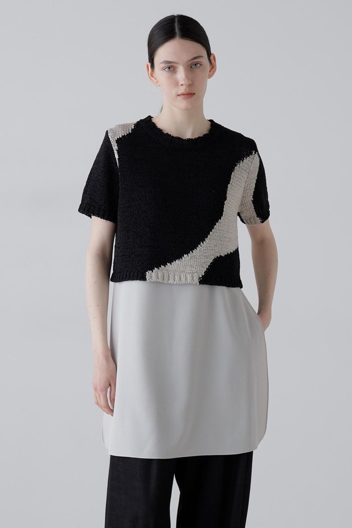 【アドーア/ADORE】のテープインターシャニット インテリア・キッズ・メンズ・レディースファッション・服の通販 founy(ファウニー) https://founy.com/ ファッション Fashion レディースファッション Fashion for Women トップス・カットソー Cut & Sew Tops ニット Knit Tops & Sweaters カジュアルプルオーバー・ニットトップス Pullovers & Knit Tops / Casual Pullovers インナー Innerwear ショート Short, Short Length |ID: prp329100004894028 ipo3291000000036583094