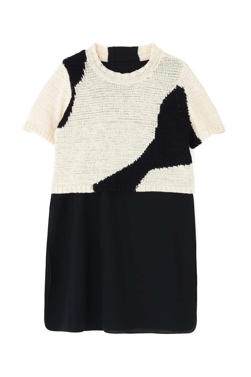 【アドーア/ADORE】のテープインターシャニット インテリア・キッズ・メンズ・レディースファッション・服の通販 founy(ファウニー) 　ファッション　Fashion　レディースファッション　Fashion for Women　トップス・カットソー　Cut & Sew Tops　ニット　Knit Tops & Sweaters　カジュアルプルオーバー・ニットトップス　Pullovers & Knit Tops / Casual Pullovers　インナー　Innerwear　ショート　Short, Short Length　ホワイト|ID: prp329100004894028 ipo3291000000036748839