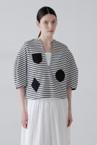 【アドーア/ADORE】のエンブレムボーダー 人気、トレンドファッション・服の通販 founy(ファニー) ファッション Fashion レディースファッション Fashion for Women トップス・カットソー Cut & Sew Tops シャツ・ブラウス・オフィスカジュアル Elegant Blouses & Button-Ups ロングTシャツ・Tシャツ Longline T-Shirts & Tees カットソー・ベーシックTシャツ Cut-and-Sewn Tops / Stretch Tees & Basics コンパクト Compact, Small Size ショート Short, Short Length スリーブ Sleeve, Long Sleeve / Short Sleeve バスク Basque, Basque Style ボーダー Border, Stripe モノトーン Monotone, Black and White thumbnail ホワイト|ID: prp329100004894029 ipo3291000000036583105