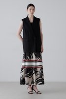 【アドーア/ADORE】のモダントライバルプリントスカート 人気、トレンドファッション・服の通販 founy(ファニー) ファッション Fashion レディースファッション Fashion for Women スカート Skirts ロングスカート Long Skirts / Maxi & Midi Skirts ティアード Tiered, Tiered Style プリント Print, Printed Pattern ボーダー Border, Stripe モダン Modern, Contemporary モチーフ Motif, Design Theme ロング Long, Long-Length 切替 Switching, Contrast Panel |ID:prp329100004894036