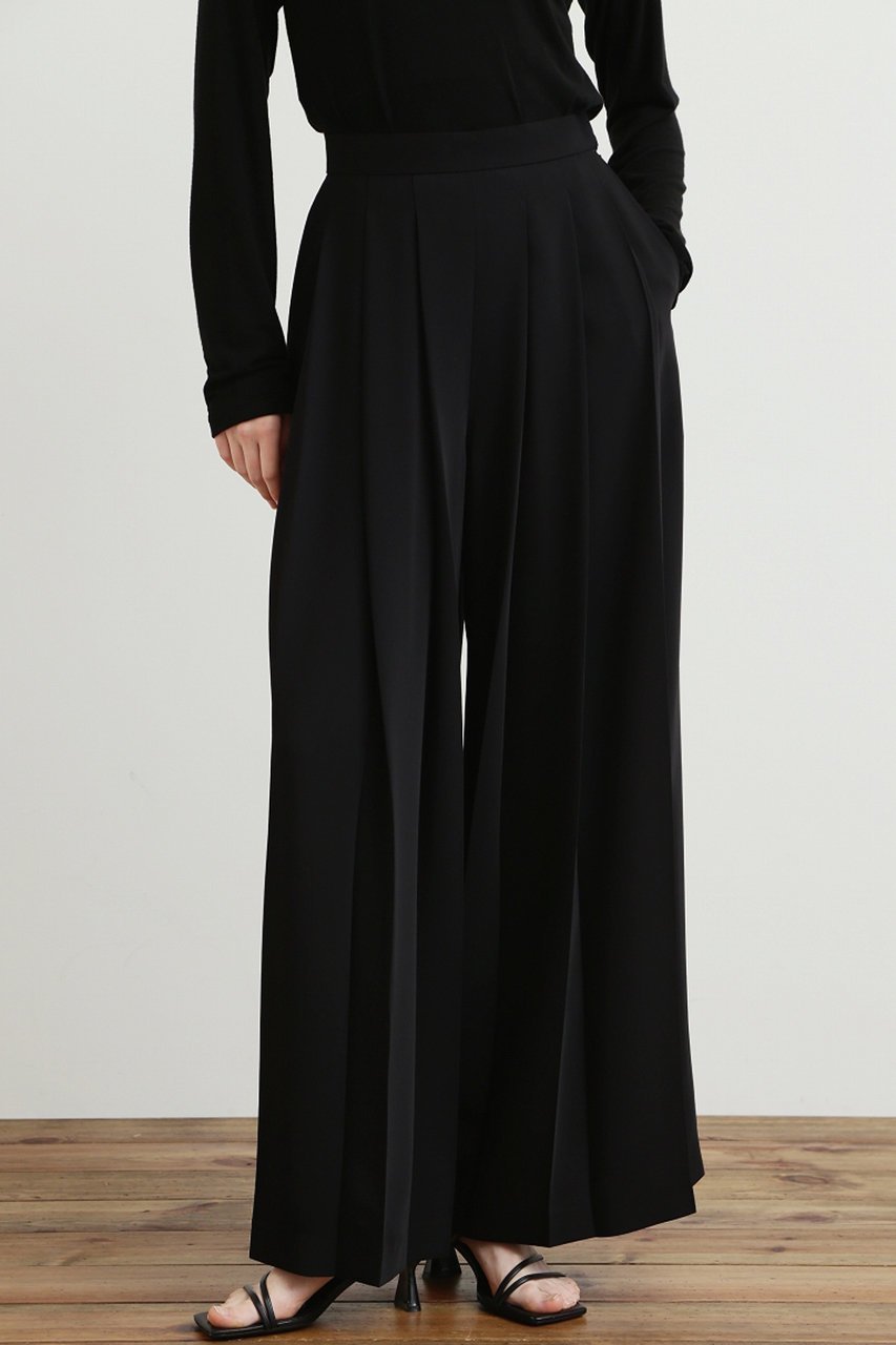 【ヒューエルミュージアム/hueLe Museum】の【STUMBLY】タックプリーツワイドパンツ 人気、トレンドファッション・服の通販 founy(ファニー) 　ファッション　Fashion　レディースファッション　Fashion for Women　パンツ　Pants & Trousers　フラップ　Flap, Flap Pocket　フランス　France, French　プリーツ　Pleats, Pleated　マニッシュ　Mannish, Boyish　ミリタリー　Military, Army Style　ワイド　Wide, Wide Fit　other-6|ID: prp329100004894053 ipo3291000000036583307