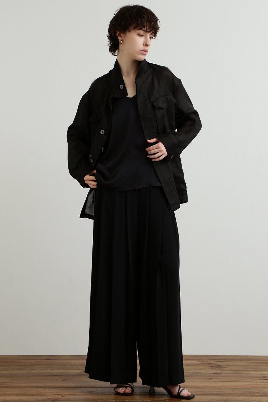 【ヒューエルミュージアム/hueLe Museum】の【STUMBLY】タックプリーツワイドパンツ 人気、トレンドファッション・服の通販 founy(ファニー) 　ファッション　Fashion　レディースファッション　Fashion for Women　パンツ　Pants & Trousers　フラップ　Flap, Flap Pocket　フランス　France, French　プリーツ　Pleats, Pleated　マニッシュ　Mannish, Boyish　ミリタリー　Military, Army Style　ワイド　Wide, Wide Fit　other-8|ID: prp329100004894053 ipo3291000000036583309