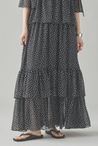 【カレンソロジー/Curensology】のドットジャガードスカート ブラック|ID: prp329100004894054 ipo3291000000036583311