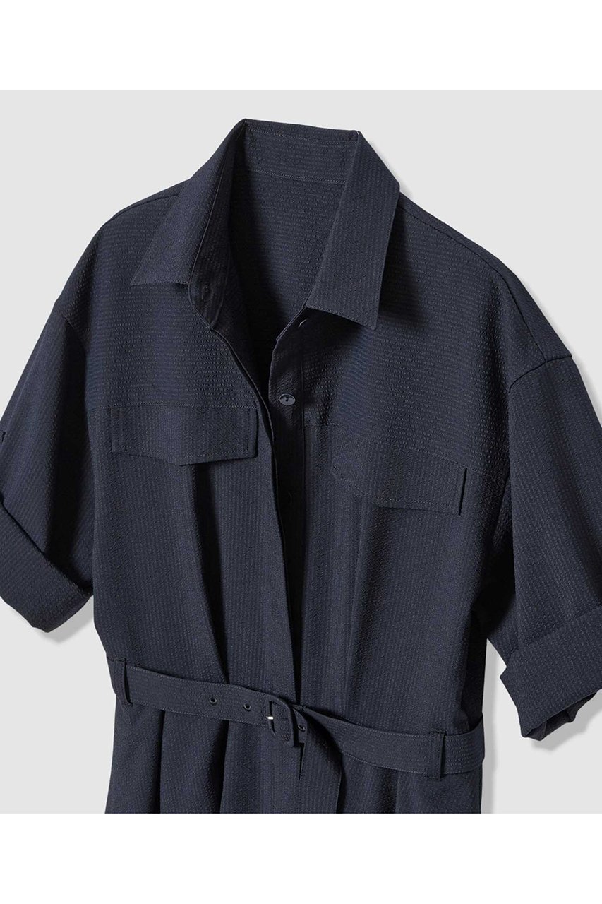 【アルアバイル/allureville】のサッカーターンバックワンピース 大人の最旬トレンドファッション＆コーディネート founy(ファウニー) 　ファッション　Fashion　レディースファッション　Fashion for Women　ワンピース　Dresses　チュニック　Tunic Tops & Dresses　サッカー　Seersucker, Summer Fabric　ストレッチ　Stretch, Stretchy Fabric　チュニック　Tunic, Long Top　ロング　Long, Long-Length　ビジネス 仕事 通勤　Business / Work / Commuting　other-4|ID: prp329100004894063 ipo3291000000036643722