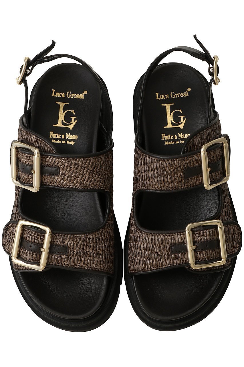 【ルカグロッシ/LucaGrossi】の【ELLE SHOP別注】ラフィア調 ダブルベルトサンダル 人気、トレンドファッション・服の通販 founy(ファニー) 　ファッション　Fashion　レディースファッション　Fashion for Women　ベルト&ウエストマーク　Belts & Waist Accessories　サンダル　Sandals, Summer Shoes　ダブル　Double, Double-Breasted　マキシ　Maxi, Full Length　ラフィア　Raffia, Natural Straw　リュクス　Luxury, Elegant, High-End, Chic　ワイド　Wide, Wide Fit　別注　Limited Edition, Custom Order　夏　Summer　 other-1|ID: prp329100004894073 ipo3291000000036583482
