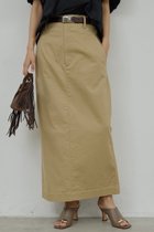 【ガリャルダガランテ/GALLARDAGALANTE】のチノストレッチスカート 人気、トレンドファッション・服の通販 founy(ファニー) ファッション Fashion レディースファッション Fashion for Women スカート Skirts ロングスカート Long Skirts / Maxi & Midi Skirts シンプル Simple, Minimal スマート Smart, Elegant スリット Slit, Slit Detail ロング Long, Long-Length 新作・新入荷 New Arrivals / New In thumbnail ベージュ|ID: prp329100004894076 ipo3291000000036583505