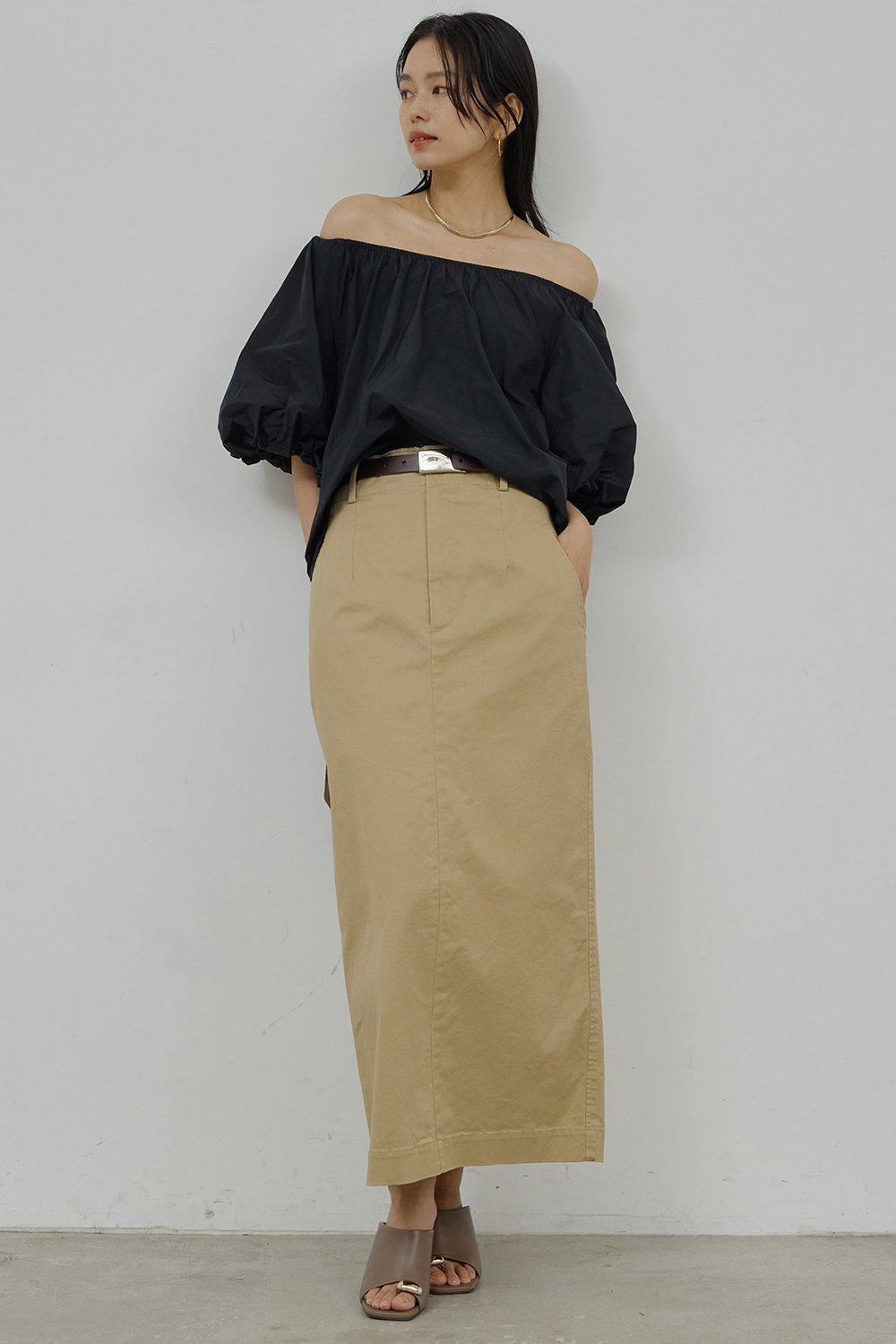 【ガリャルダガランテ/GALLARDAGALANTE】のチノストレッチスカート 人気、トレンドファッション・服の通販 founy(ファニー) ファッション Fashion レディースファッション Fashion for Women スカート Skirts ロングスカート Long Skirts / Maxi & Midi Skirts シンプル Simple, Minimal スマート Smart, Elegant スリット Slit, Slit Detail ロング Long, Long-Length 新作・新入荷 New Arrivals / New In other-2|ID: prp329100004894076 ipo3291000000036583506