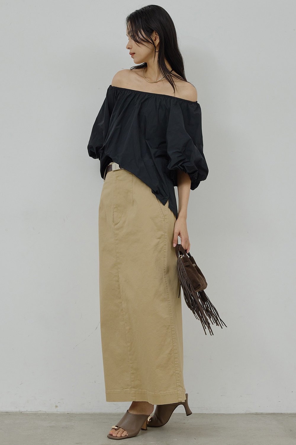 【ガリャルダガランテ/GALLARDAGALANTE】のチノストレッチスカート 人気、トレンドファッション・服の通販 founy(ファニー) ファッション Fashion レディースファッション Fashion for Women スカート Skirts ロングスカート Long Skirts / Maxi & Midi Skirts シンプル Simple, Minimal スマート Smart, Elegant スリット Slit, Slit Detail ロング Long, Long-Length 新作・新入荷 New Arrivals / New In other-3|ID: prp329100004894076 ipo3291000000036583507