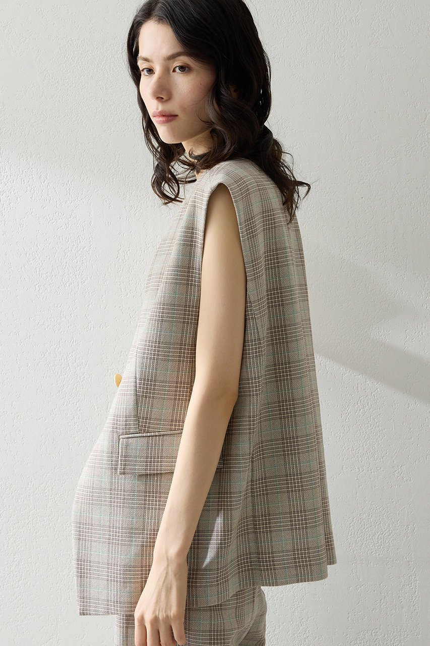 【ウィムガゼット/Whim Gazette】のコットンチェックジレ 人気、トレンドファッション・服の通販 founy(ファニー) ファッション Fashion レディースファッション Fashion for Women アウター Coat / Outerwear Collection レディースジャケット・軽アウター Jackets おすすめ Recommended / Our Picks ジャケット Jacket, Outerwear チェック Check, Plaid, Tartan ベスト Vest, Waistcoat リラックス Relax, Relaxed Fit other-3|ID: prp329100004894081 ipo3291000000036583621