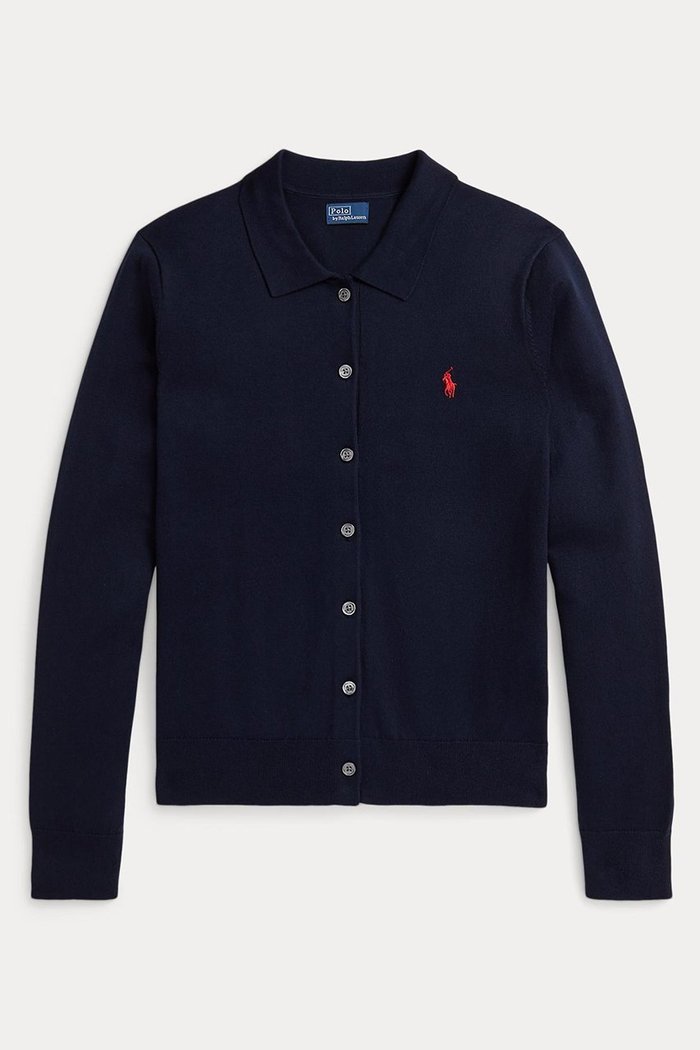 【ラルフローレン/RALPH LAUREN】の【POLO RALPH LAUREN】ポロカラー ボタンド カーディガン インテリア・キッズ・メンズ・レディースファッション・服の通販 founy(ファニー) https://founy.com/ ファッション Fashion レディースファッション Fashion for Women トップス・カットソー Cut & Sew Tops ニット Knit Tops & Sweaters カーディガン・羽織り Layered Style Cardigans カフス Cuff Design カーディガン Cardigan, Knitwear クラシック Classic, Timeless Style スリム Slim, Slim Fit フィット Fit, Slim Fit エレガント 上品 Elegant |ID: prp329100004894083 ipo3291000000037239051