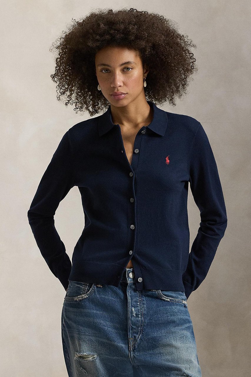 【ラルフローレン/RALPH LAUREN】の【POLO RALPH LAUREN】ポロカラー ボタンド カーディガン 大人の最旬トレンドファッション＆コーディネート founy(ファウニー) 　ファッション　Fashion　レディースファッション　Fashion for Women　トップス・カットソー　Cut & Sew Tops　ニット　Knit Tops & Sweaters　カーディガン・羽織り　Layered Style Cardigans　カフス　Cuff Design　カーディガン　Cardigan, Knitwear　クラシック　Classic, Timeless Style　スリム　Slim, Slim Fit　フィット　Fit, Slim Fit　エレガント 上品　Elegant　再入荷　Restock / Back in Stock　other-5|ID: prp329100004894083 ipo3291000000037239056