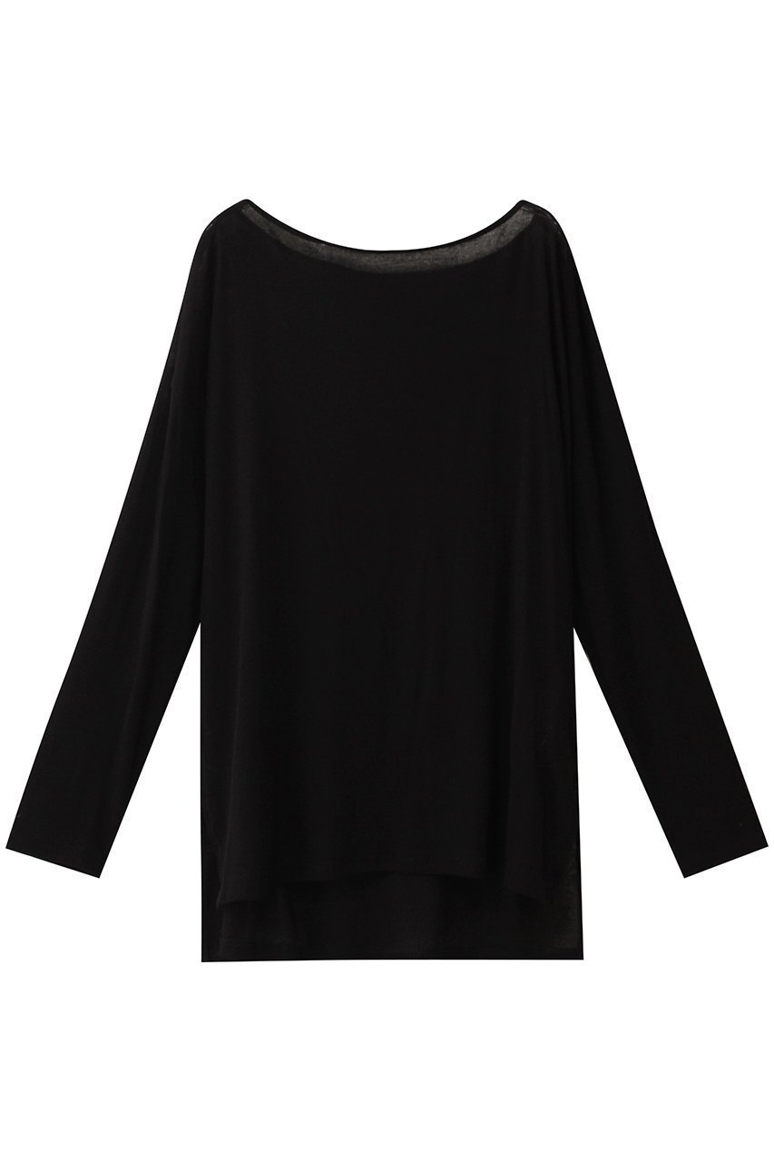 【ガリャルダガランテ/GALLARDAGALANTE】の【La nature linge】オーバーシアーロンT インテリア・キッズ・メンズ・レディースファッション・服の通販 founy(ファニー) ファッション Fashion レディースファッション Fashion for Women トップス・カットソー Cut & Sew Tops シャツ・ブラウス・オフィスカジュアル Elegant Blouses & Button-Ups ロングTシャツ・Tシャツ Longline T-Shirts & Tees カットソー・ベーシックTシャツ Cut-and-Sewn Tops / Stretch Tees & Basics シアー Sheer, See-Through スリット Slit, Slit Detail スリーブ Sleeve, Long Sleeve / Short Sleeve バランス Balance, Style Balance ロング Long, Long-Length ブラック|ID: prp329100004894086 ipo3291000000036583772
