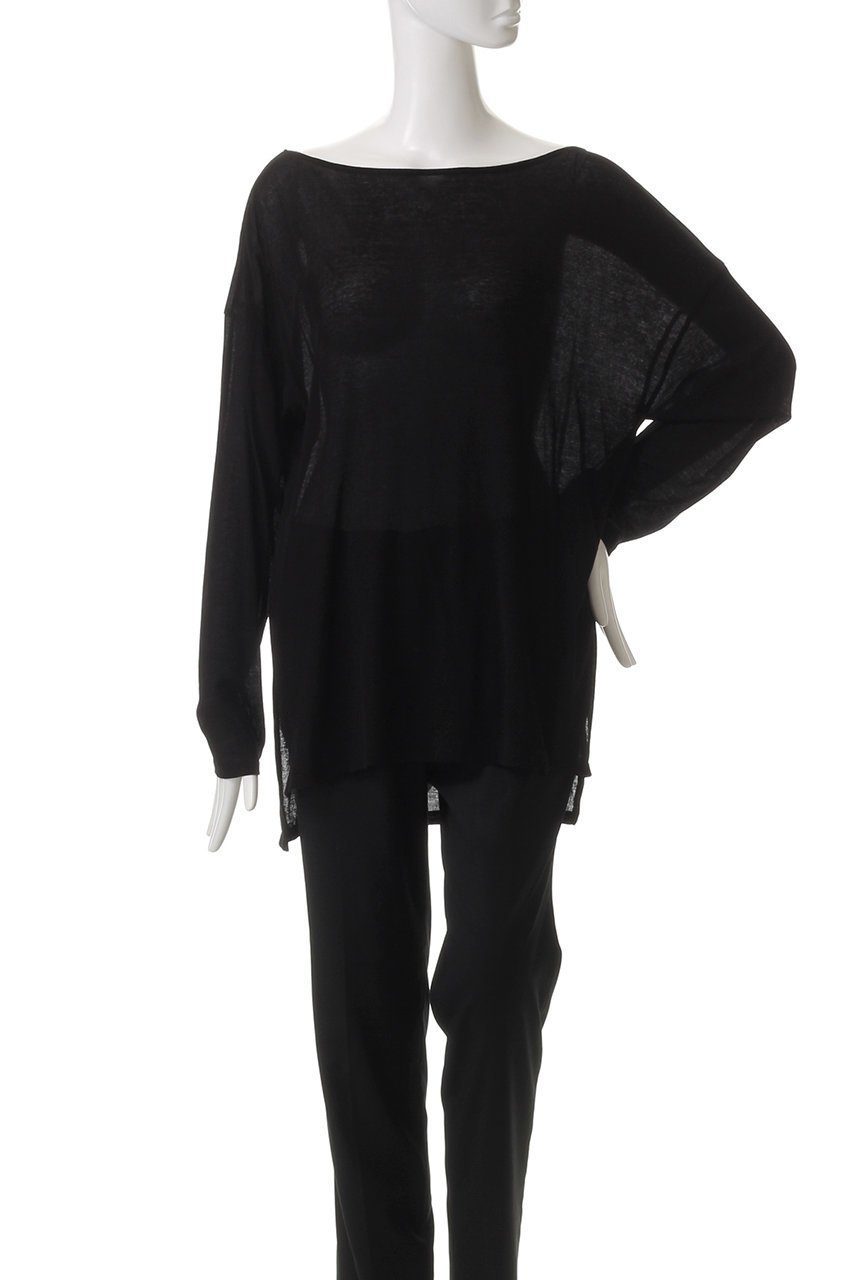 【ガリャルダガランテ/GALLARDAGALANTE】の【La nature linge】オーバーシアーロンT 人気、トレンドファッション・服の通販 founy(ファニー) ファッション Fashion レディースファッション Fashion for Women トップス・カットソー Cut & Sew Tops シャツ・ブラウス・オフィスカジュアル Elegant Blouses & Button-Ups ロングTシャツ・Tシャツ Longline T-Shirts & Tees カットソー・ベーシックTシャツ Cut-and-Sewn Tops / Stretch Tees & Basics シアー Sheer, See-Through スリット Slit, Slit Detail スリーブ Sleeve, Long Sleeve / Short Sleeve バランス Balance, Style Balance ロング Long, Long-Length other-2|ID: prp329100004894086 ipo3291000000036583774