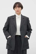 【マーガレットハウエル/MARGARET HOWELL】のCRISP WOOL PLAINWEAVE JACKET グレー|ID: prp329100004894090 ipo3291000000036955626